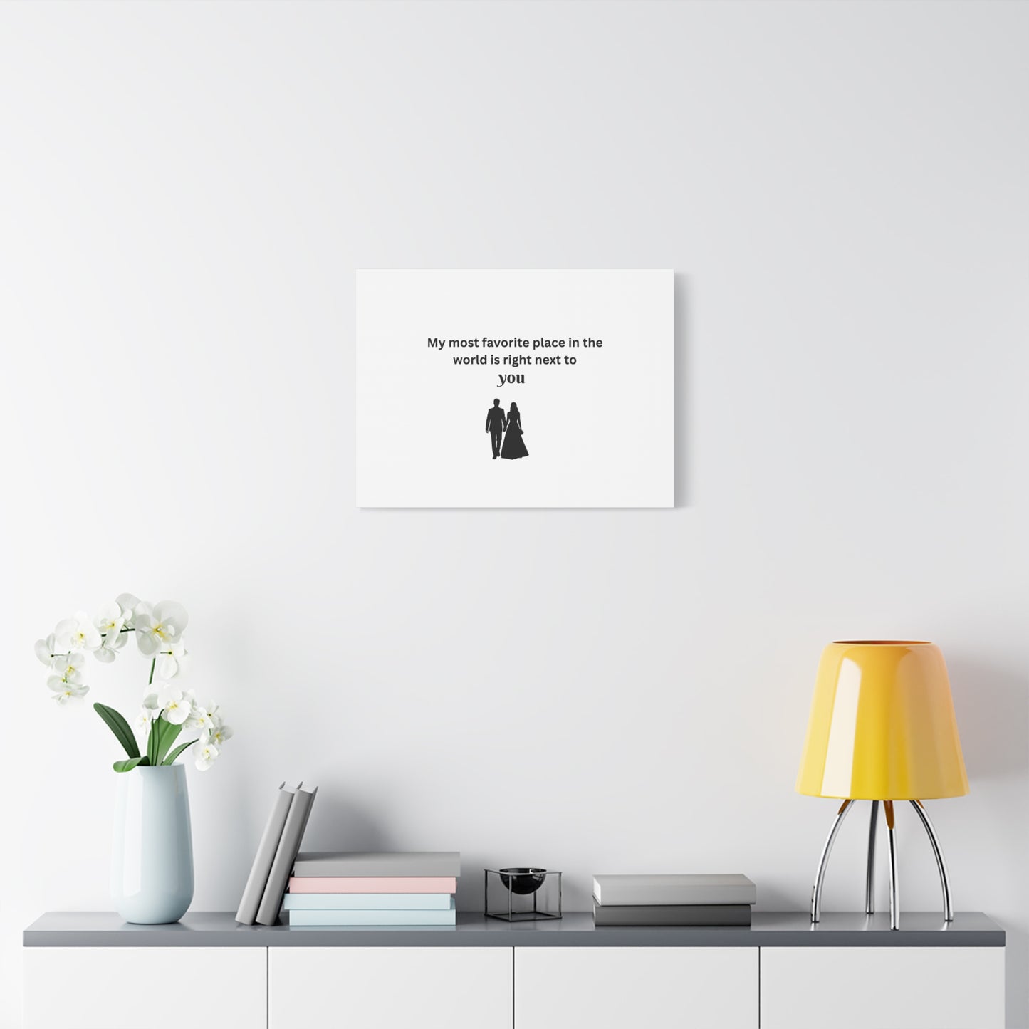 Romantic Wall Art, Perfect for Couples' Home Decor, Anniversary Gift, Relationship Gift, Love Quote Canvas