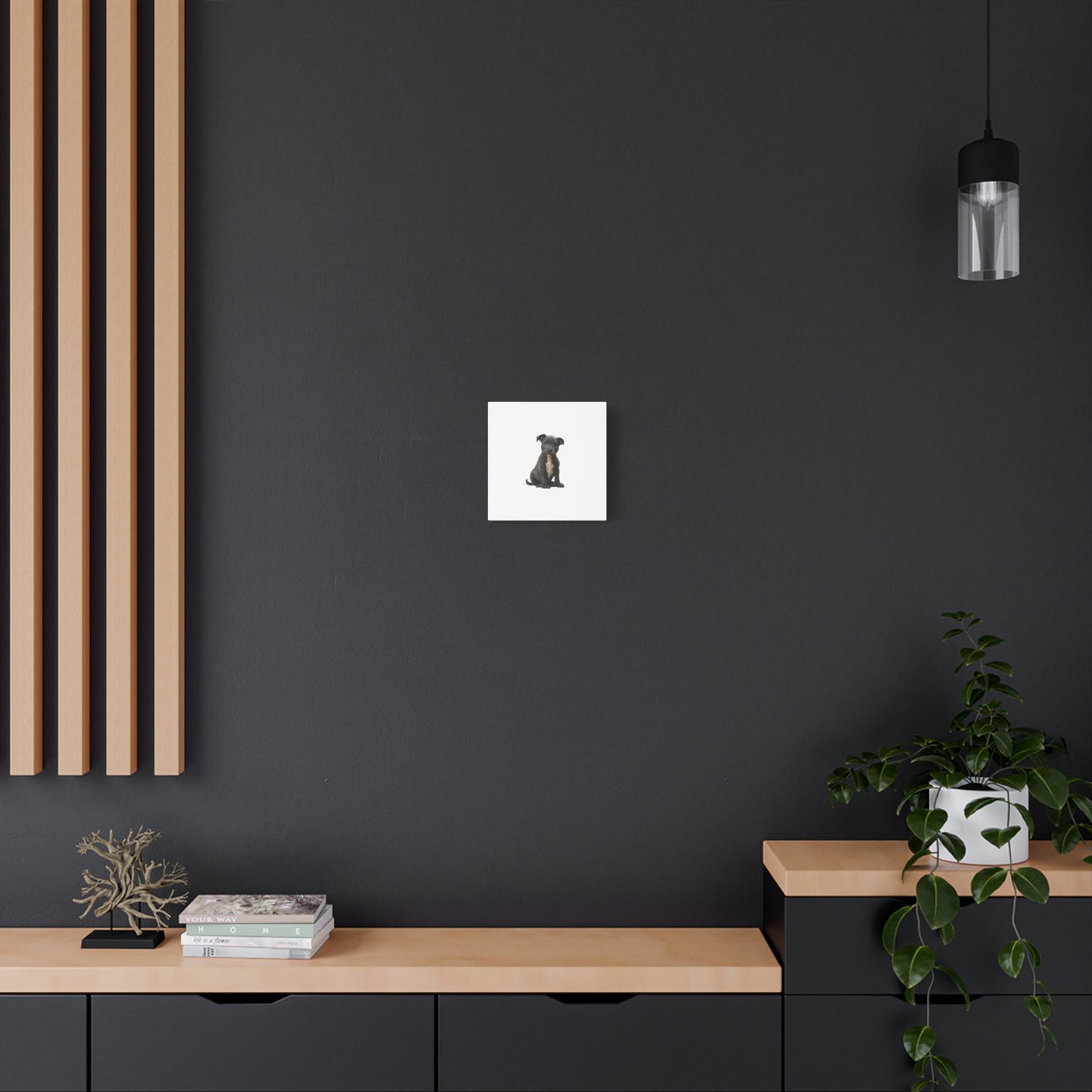 Dog Portrait Canvas Wall Art, Pet Lover Gift, Home Decor, Puppy Artwork, Animal Lover Canvas, Pet Memorial