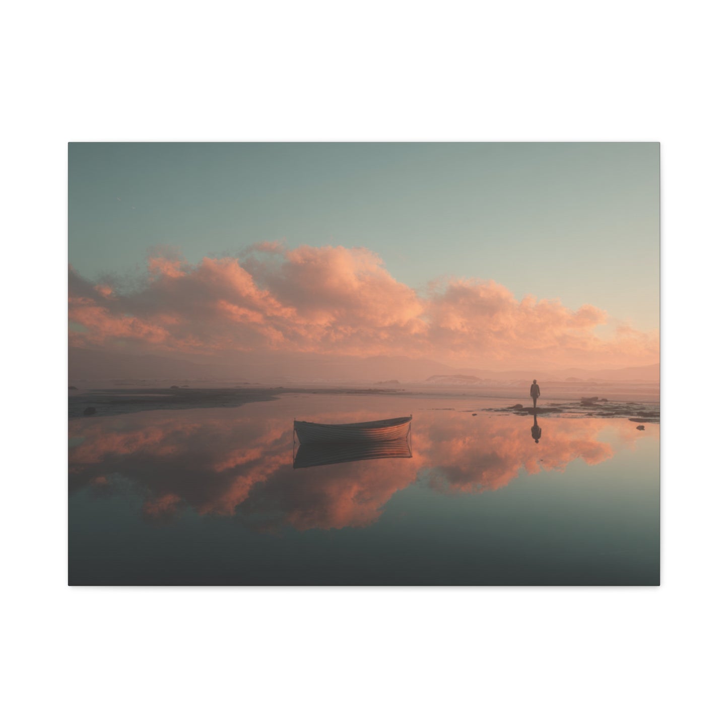 Serene Landscape Canvas Art Print, Coastal Decor, Home Bedroom Wall Art, Inspirational Wall Décor, Gift for Nature Lovers