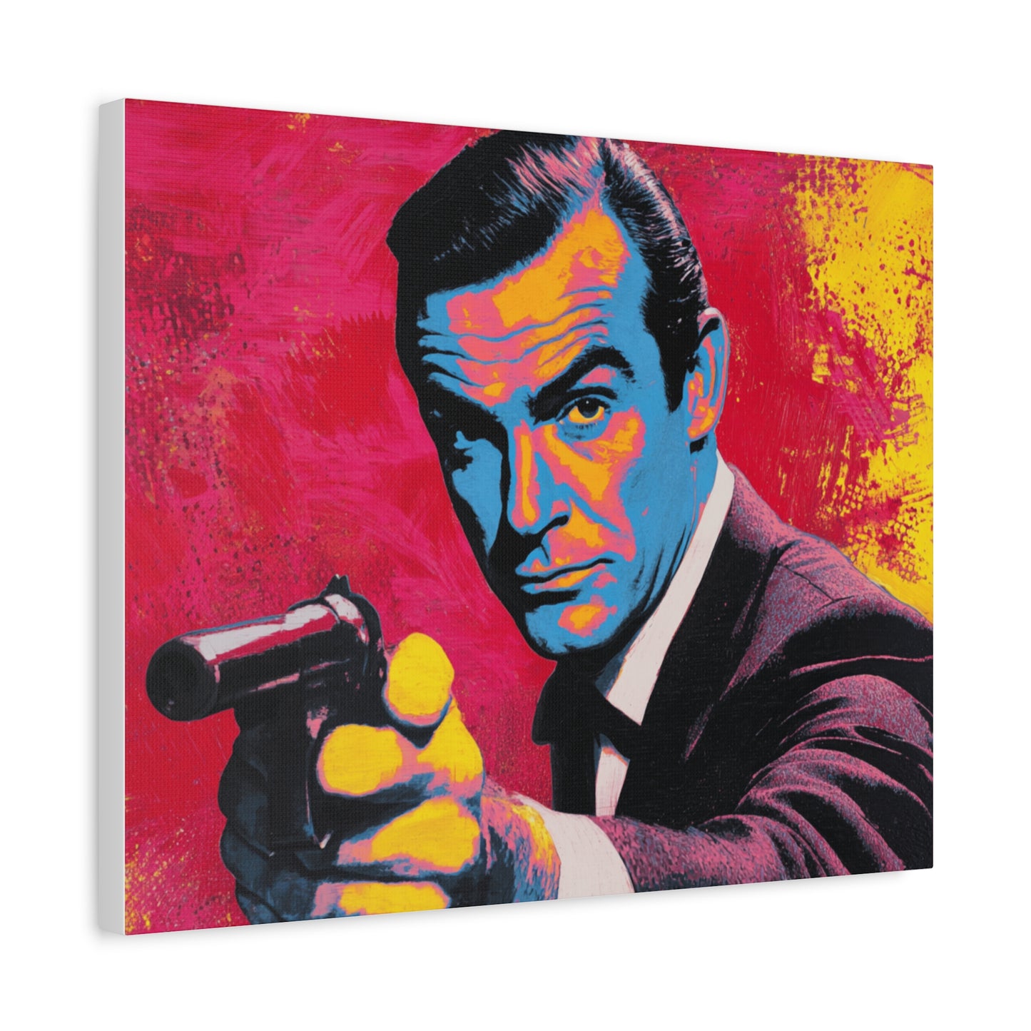 Vibrant Retro Canvas Art, Pop Culture Wall Decor, 60s Inspired Artwork, Unique Gift for Movie Lovers, Home Decoration
