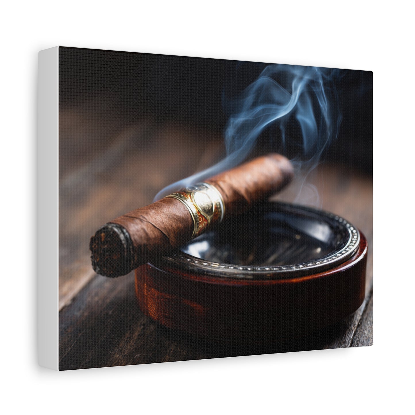 Cigar Smoke Wall Art Canvas
