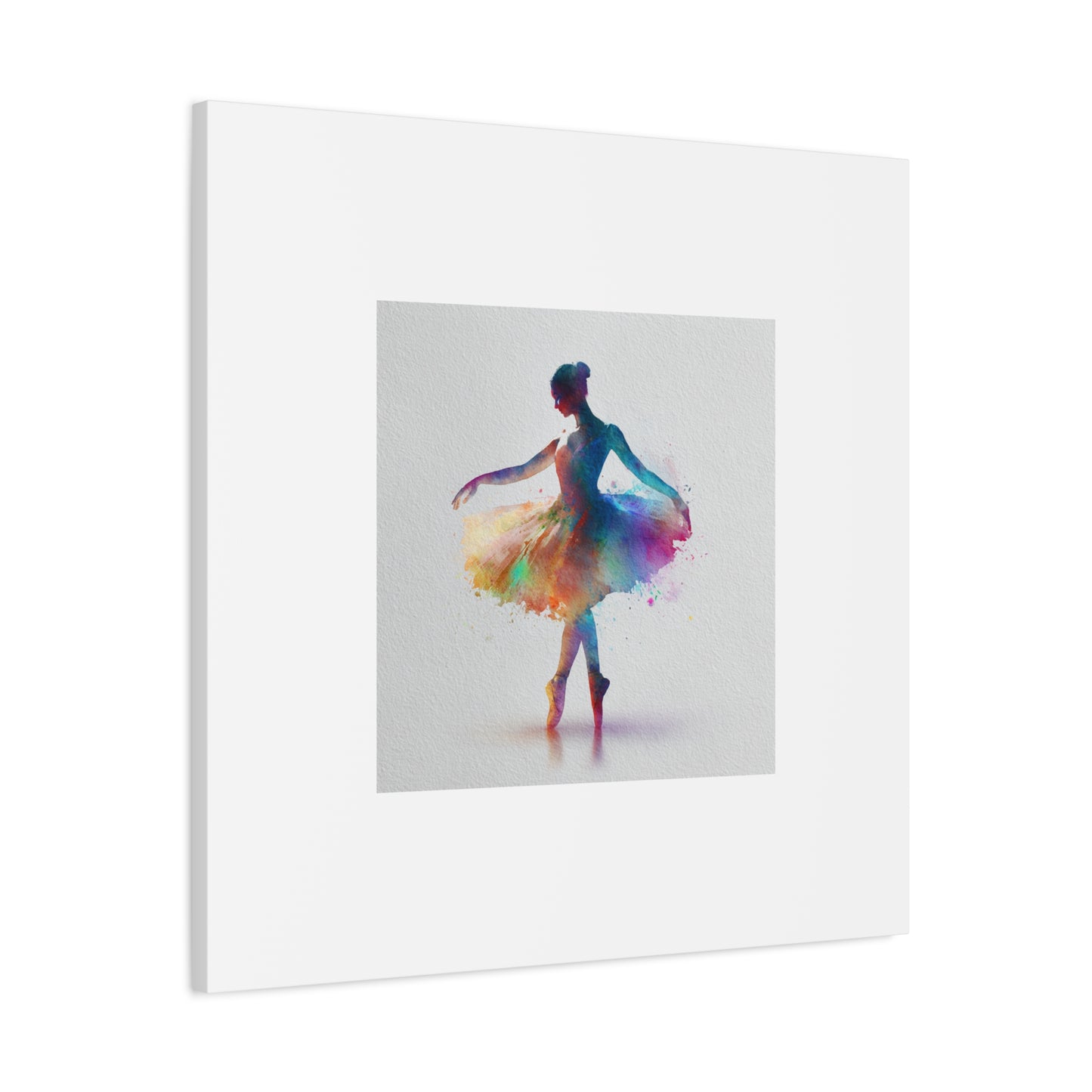 Canvas Print - Beautiful Ballerina with Color Splash - Perfect for a Little Dancer's Room