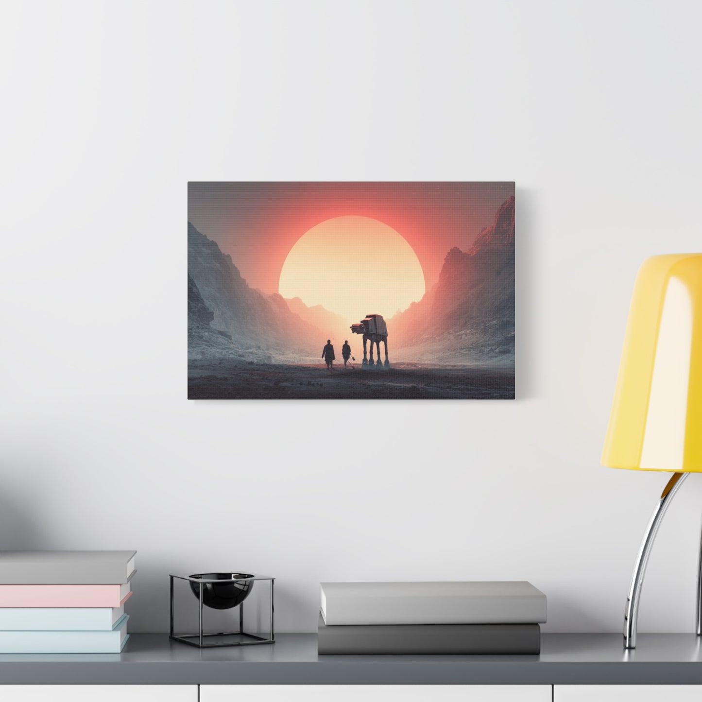 Stretched Canvas Art Print, Sci-Fi Wall Decor, Space Home Decor, Unique Gift for Fans, Movie-Inspired Art