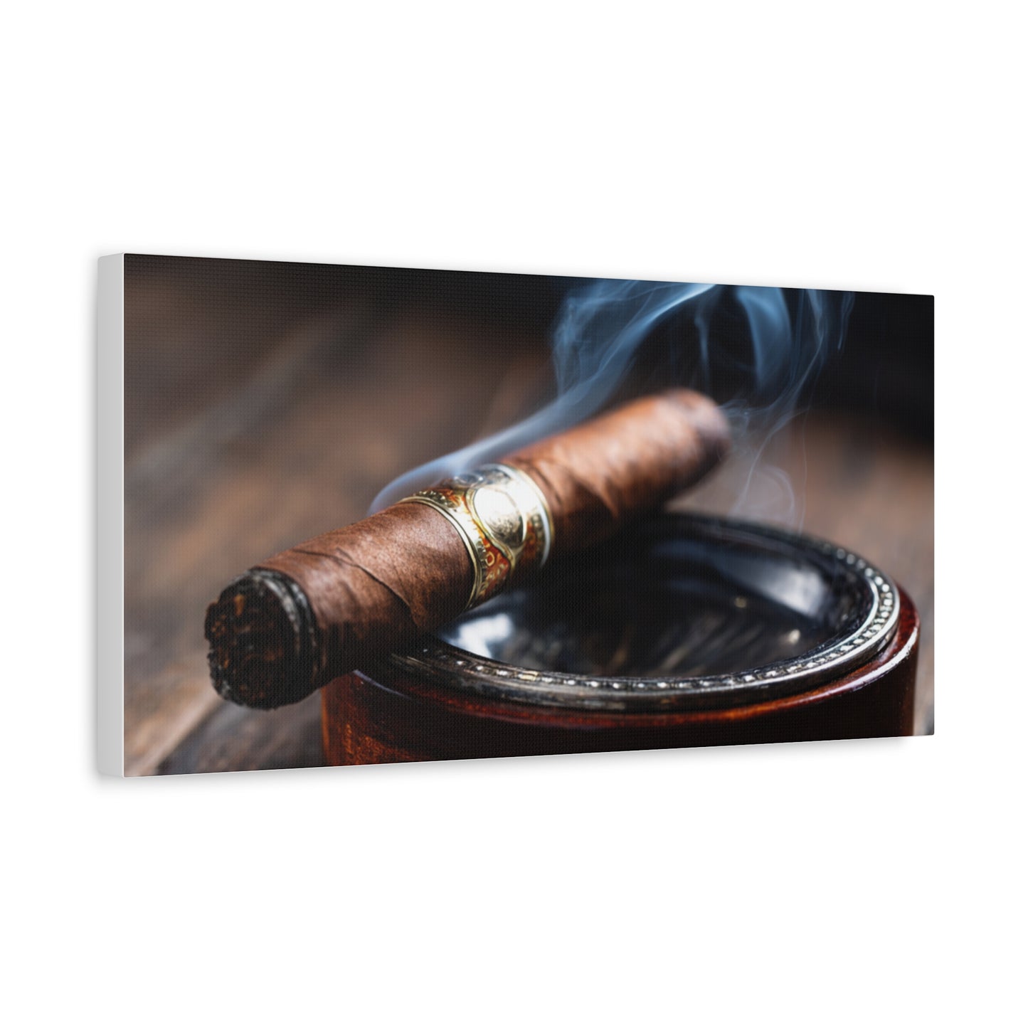 Cigar Smoke Wall Art Canvas