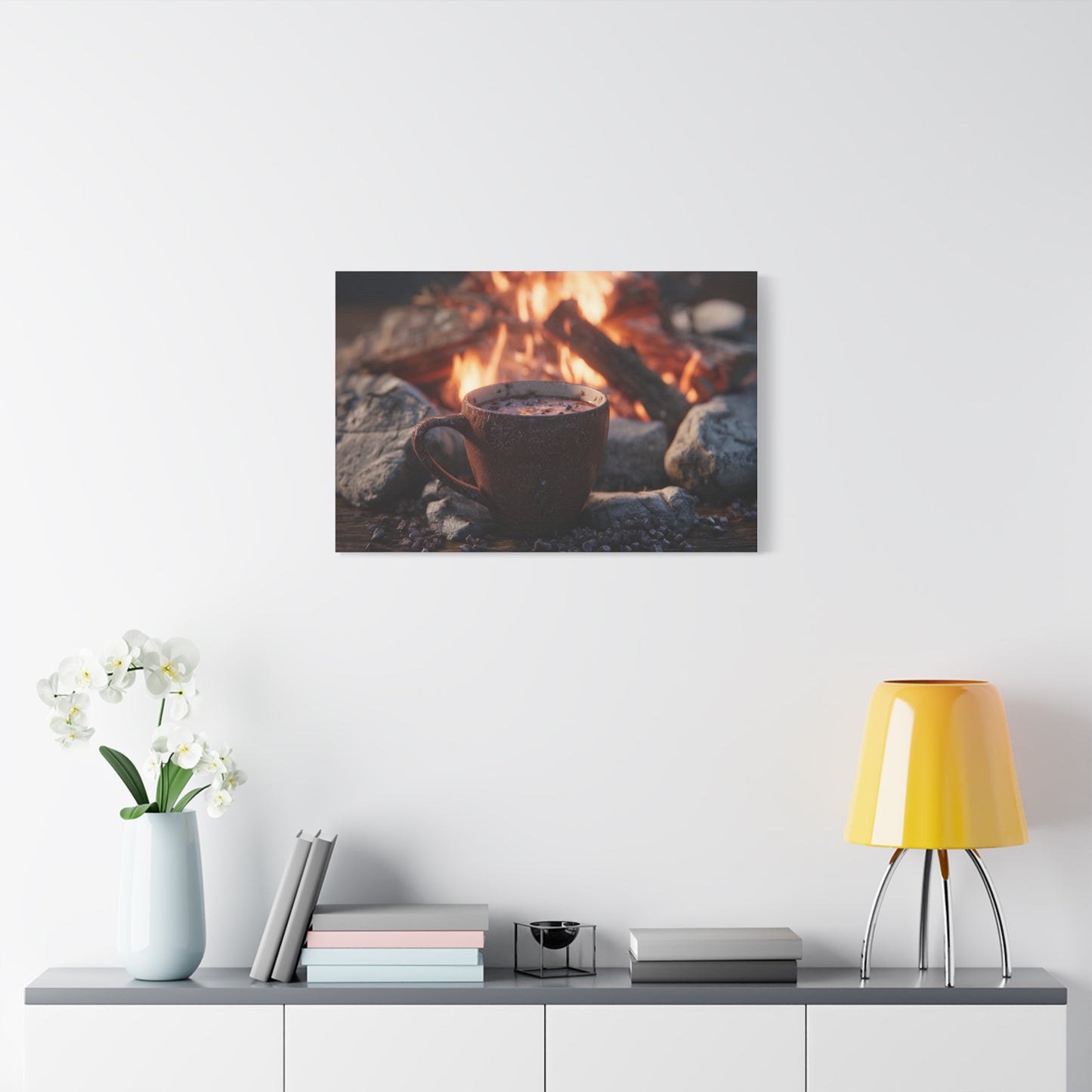 Cozy Campfire Canvas Print