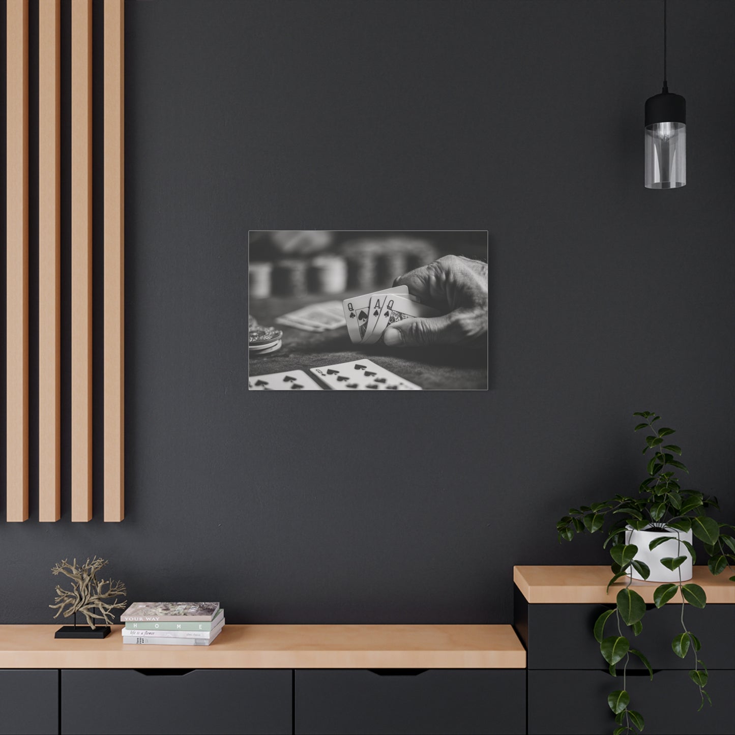 Poker Player Canvas Wall Art