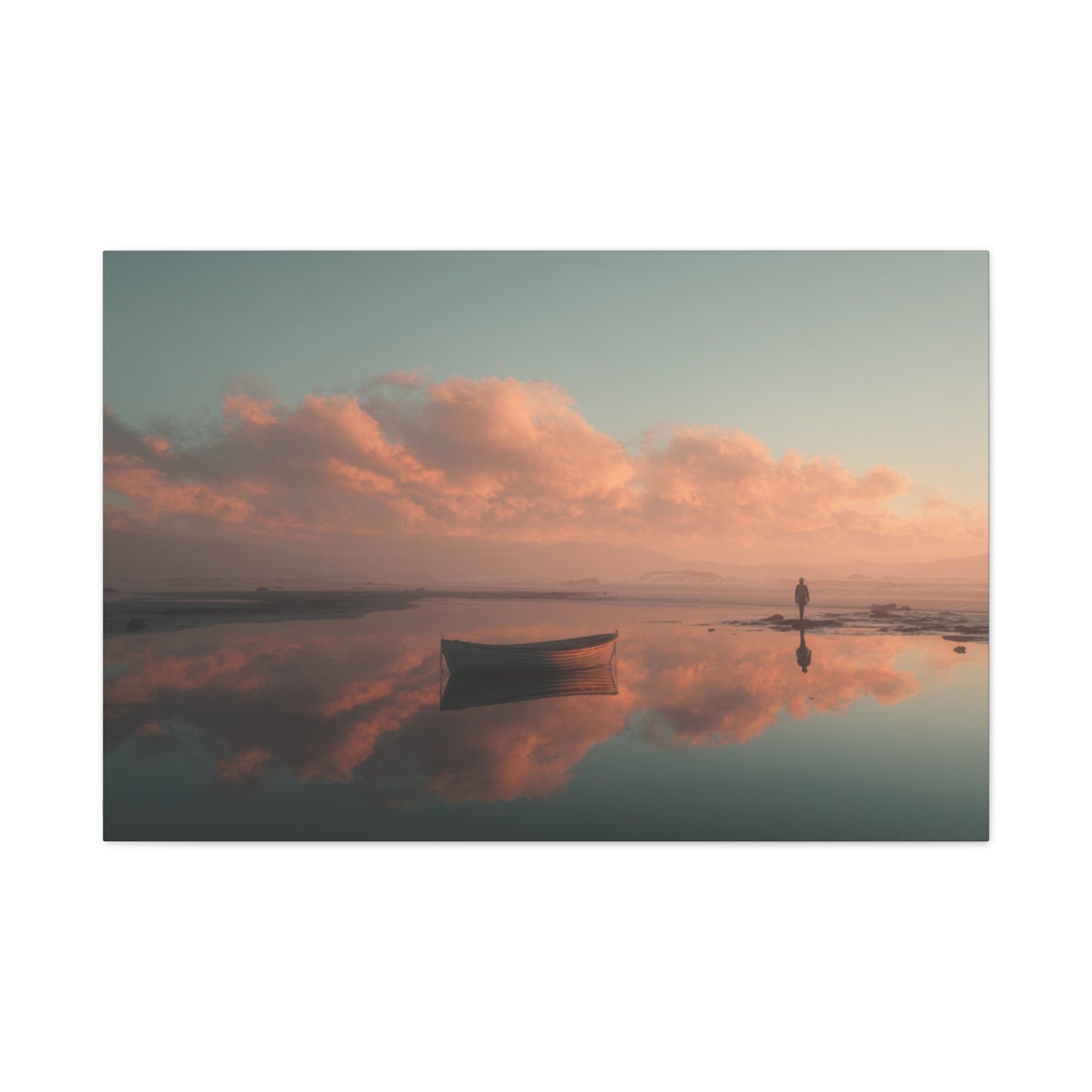 Serene Landscape Canvas Art Print, Coastal Decor, Home Bedroom Wall Art, Inspirational Wall Décor, Gift for Nature Lovers