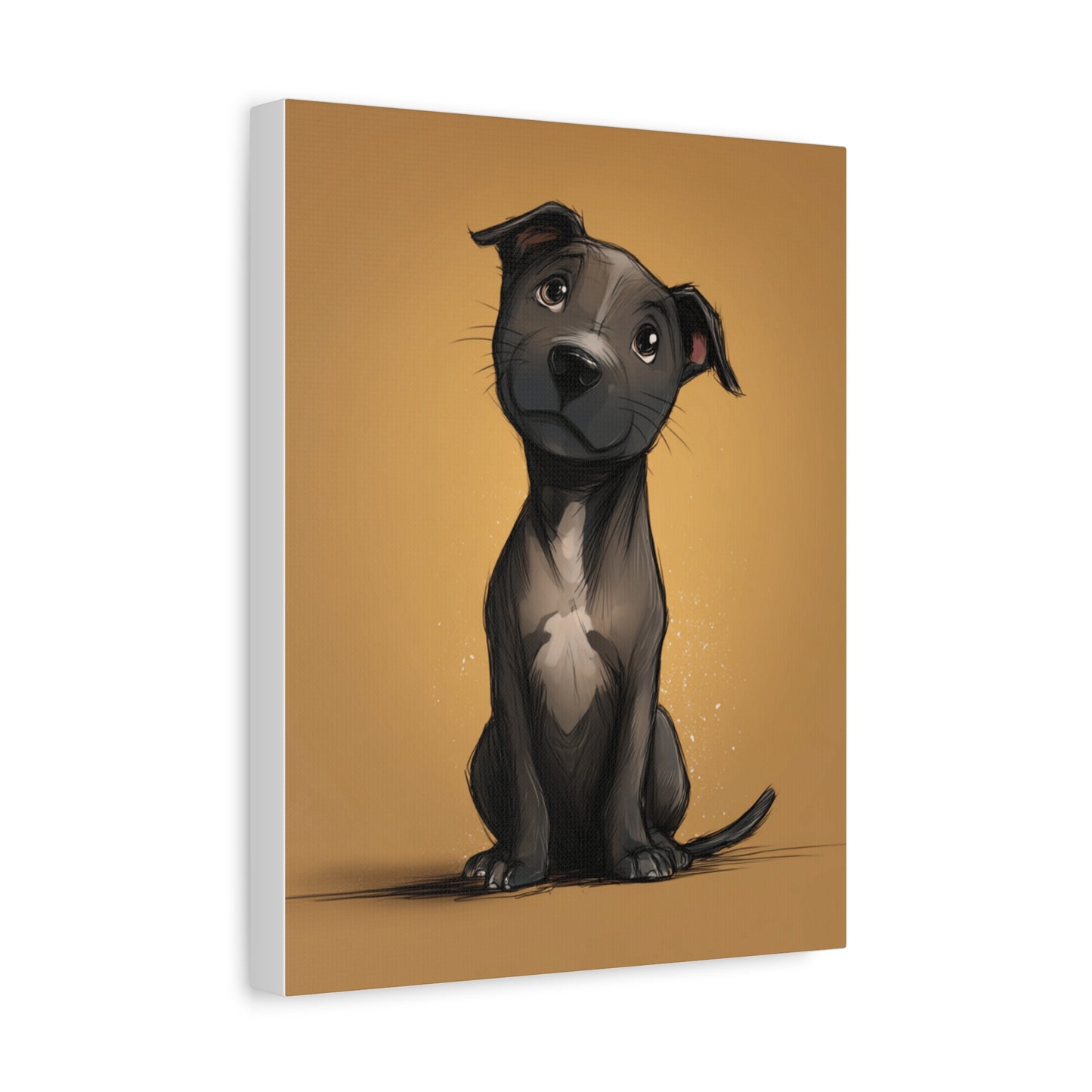 Adorable Dog Art Canvas Print, Perfect for Pet Lovers, Home Décor, Dog Memory, Gift for Animal Lovers, Unique Wall Art