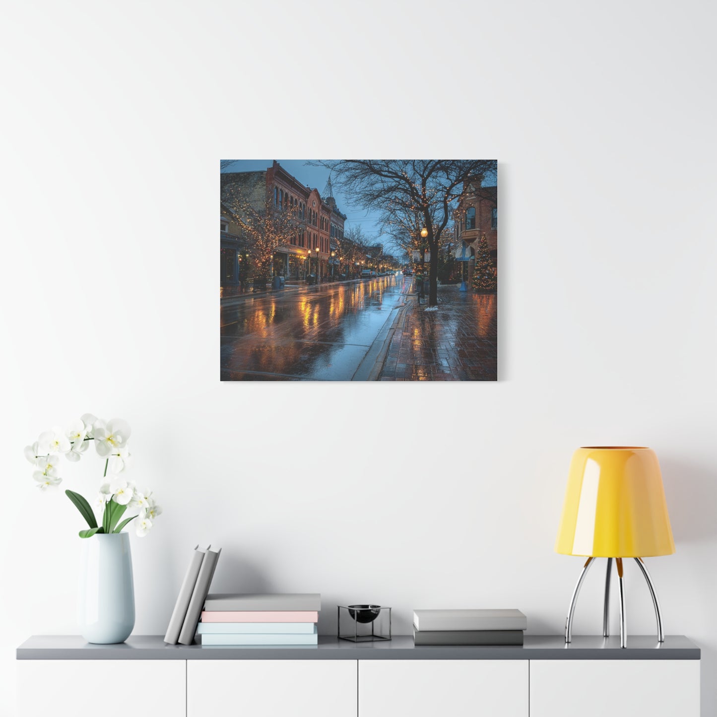 Canvas Print Winter Scene Holland Michigan Christmas
