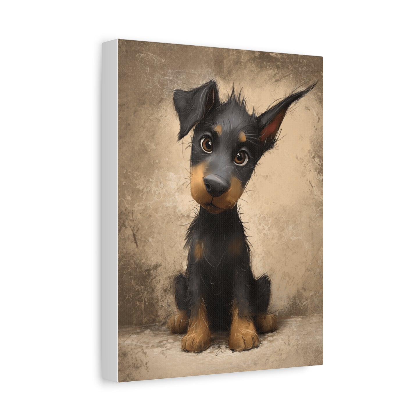 Pet Portrait Canvas, Dog Art Print, Wall Decor, Puppy Lover Gift, Animal Artwork, Home Decoration, Dog Lover Gift