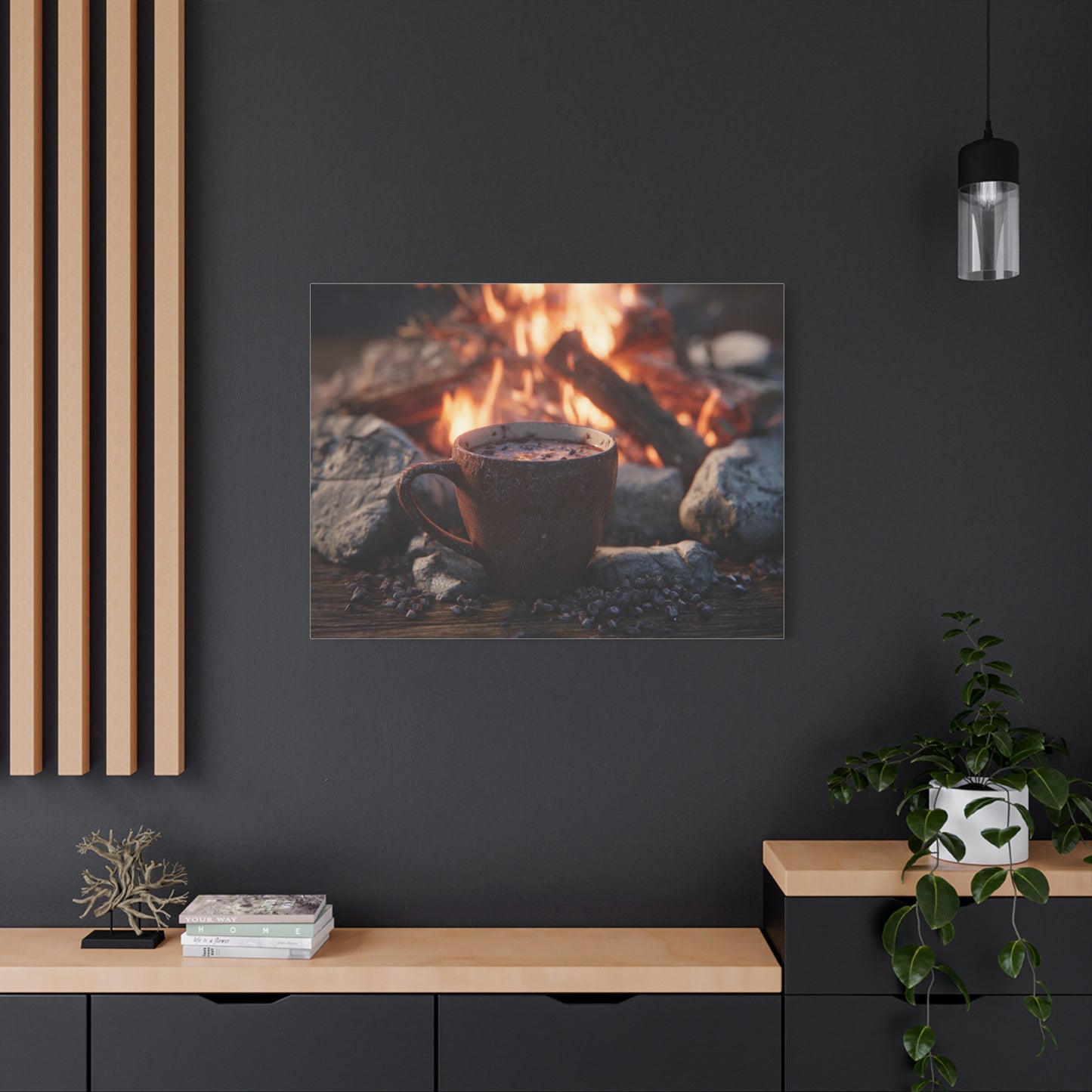 Cozy Campfire Canvas Print