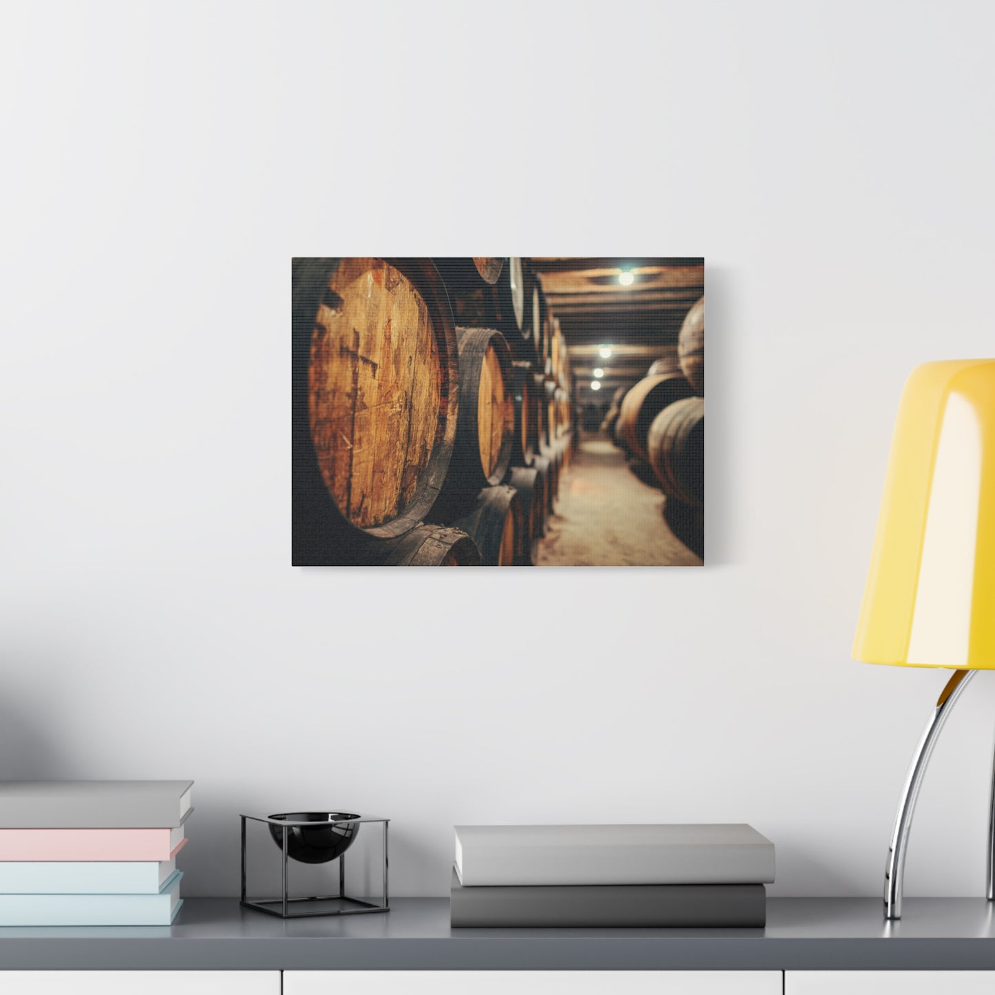 Rustic Wine Barrel Canvas Print