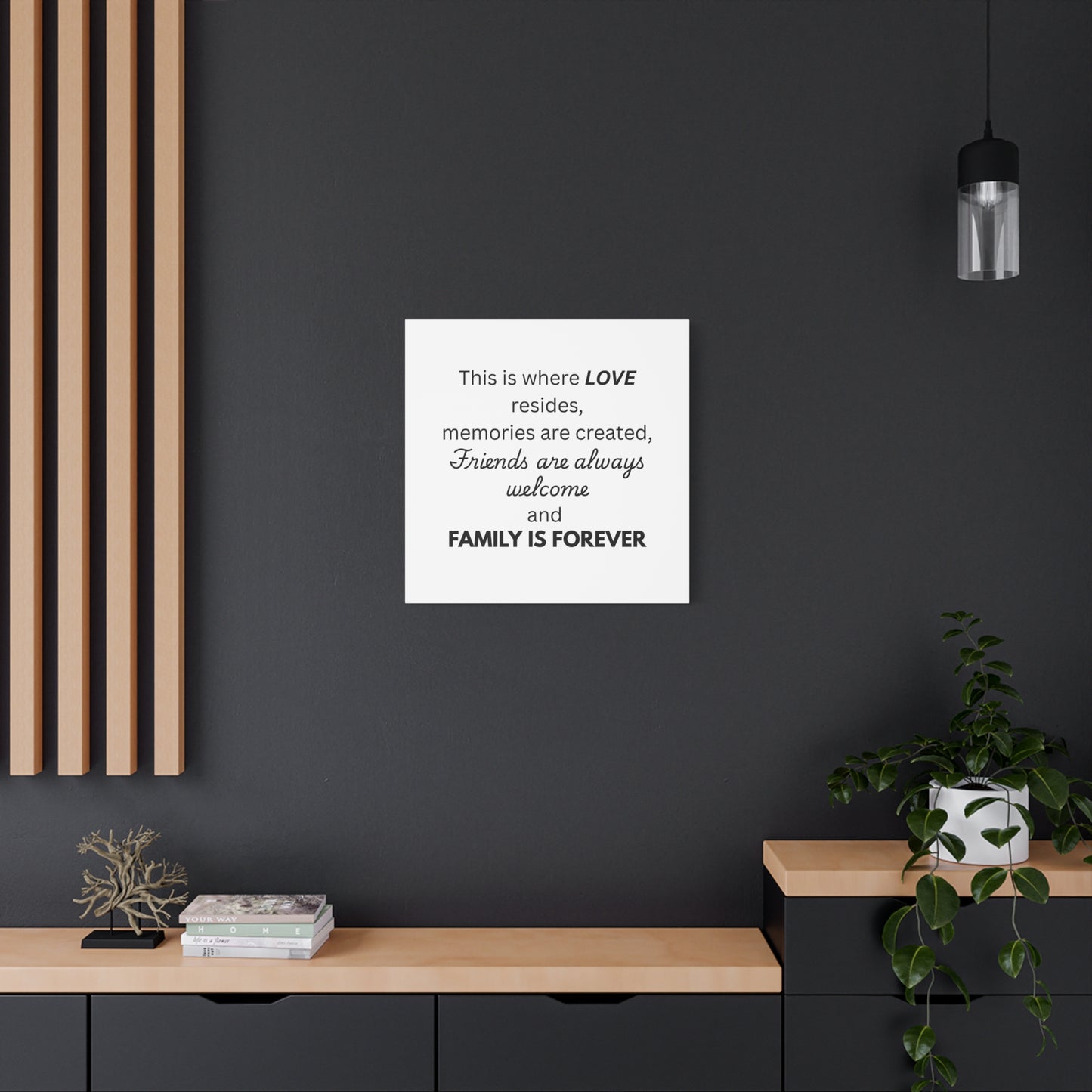 Love Family Canvas Artwork