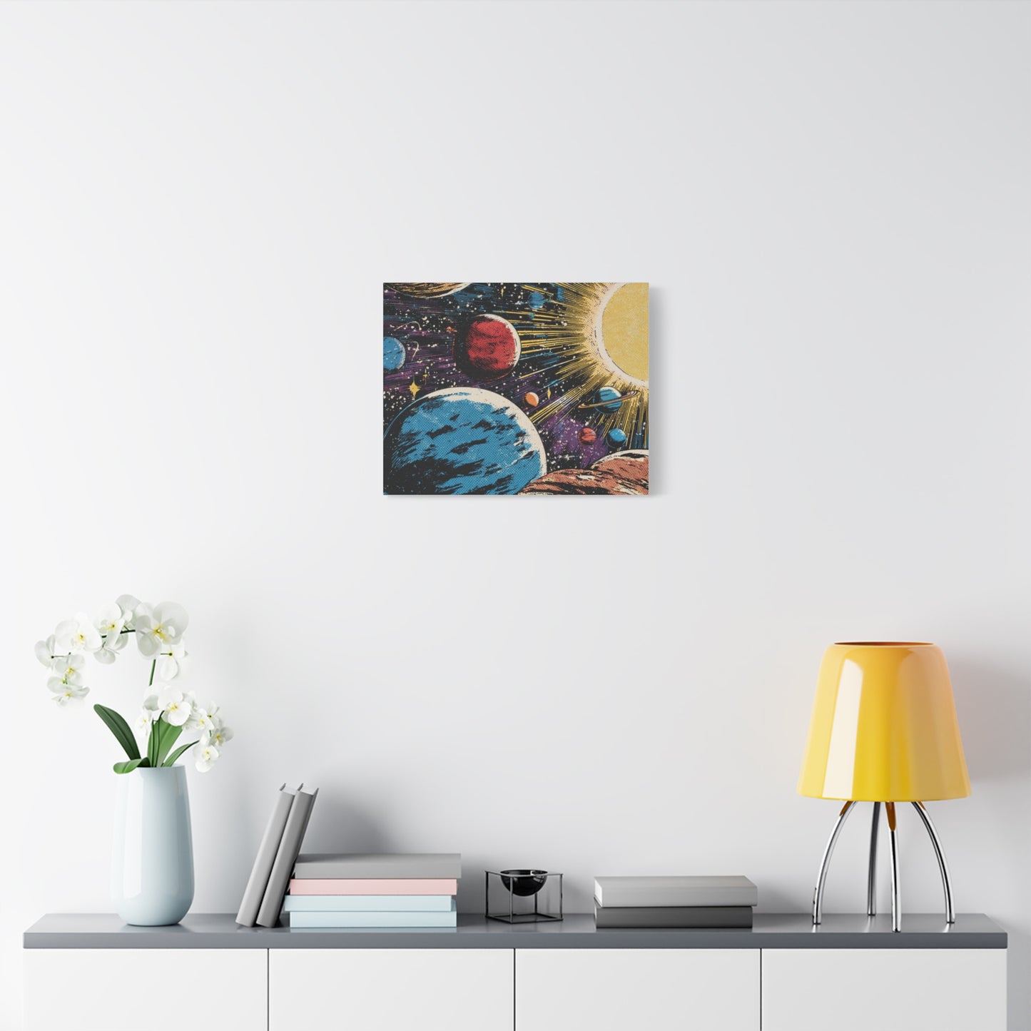 Canvas Print - Comic Book Style Planets