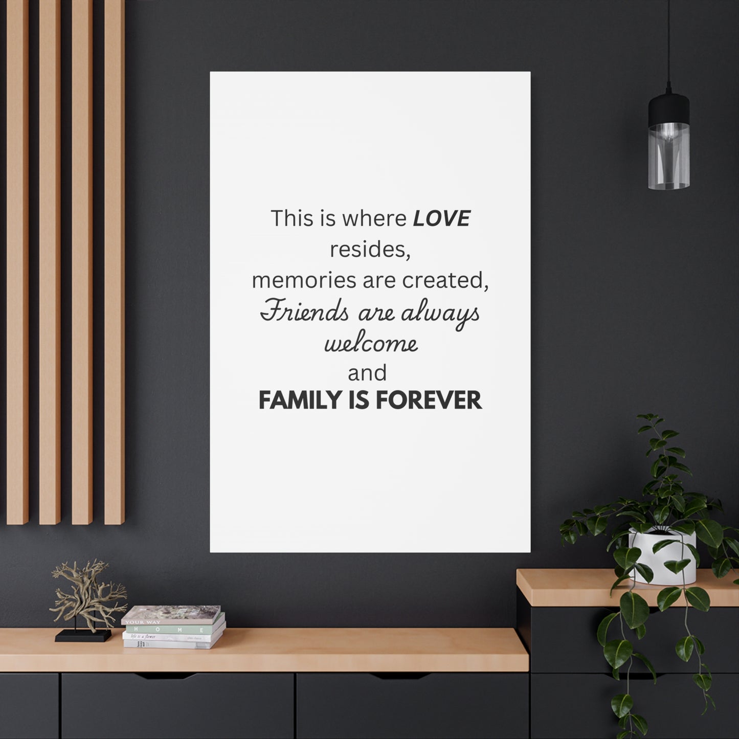Love Family Canvas Artwork