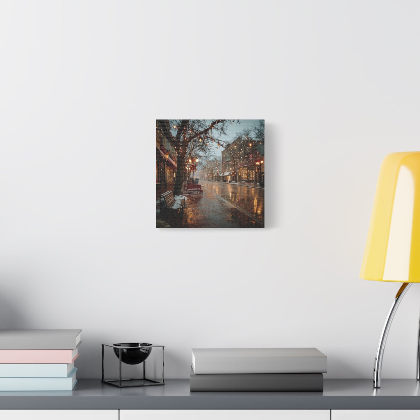 Cozy Winter Canvas Wall Art, Holiday Decor, Home Decoration, Gift for Her, Christmas Vibes, Seasonal Artwork