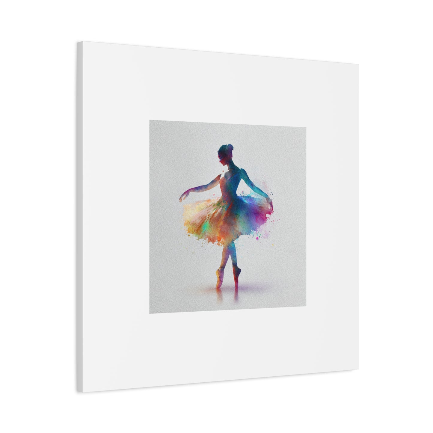 Canvas Print - Beautiful Ballerina with Color Splash - Perfect for a Little Dancer's Room