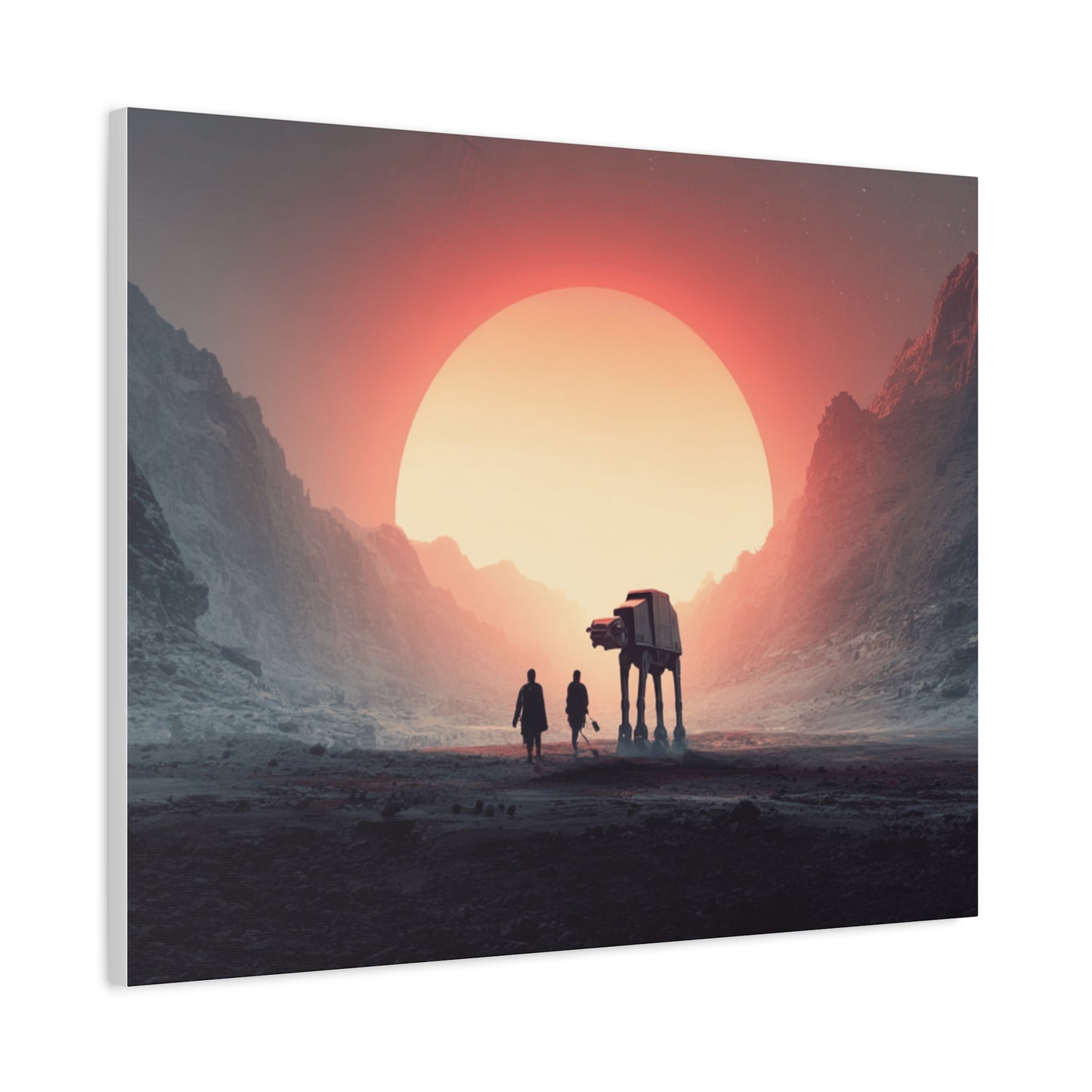 Stretched Canvas Art Print, Sci-Fi Wall Decor, Space Home Decor, Unique Gift for Fans, Movie-Inspired Art