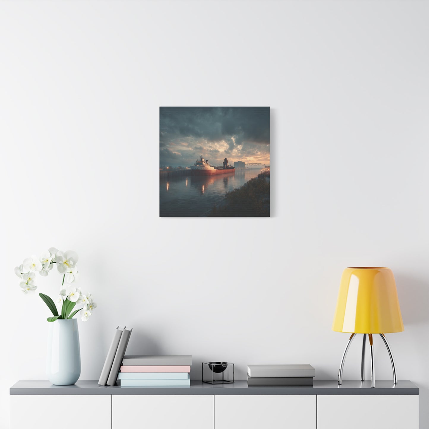 Stretched Canvas Art Print, Nautical Wall Decor, Maritime Scene, Boat Photo, Home or Office Decoration, Gift for Ocean Lovers