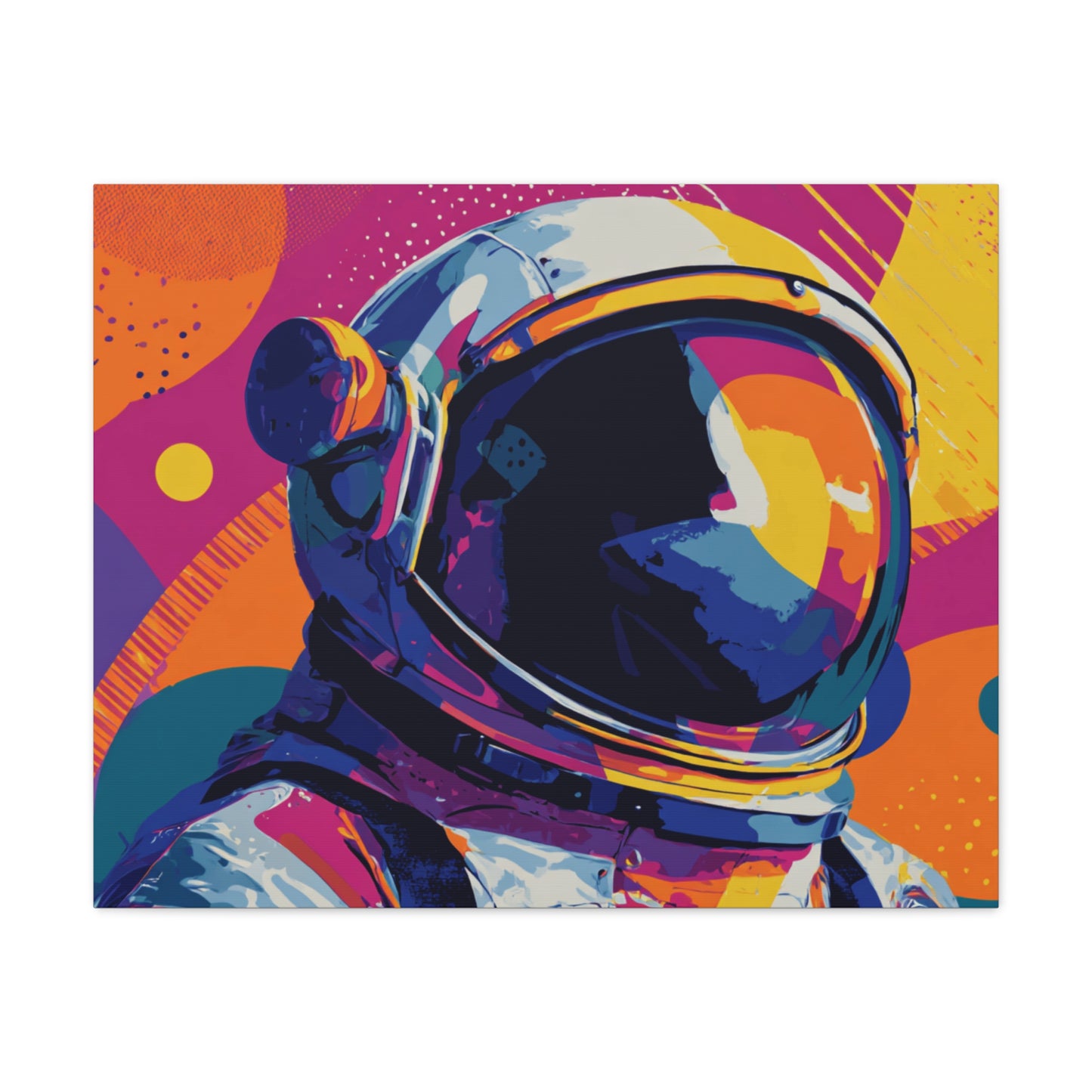 Canvas Print - Vibrant Astronaut Pop Art