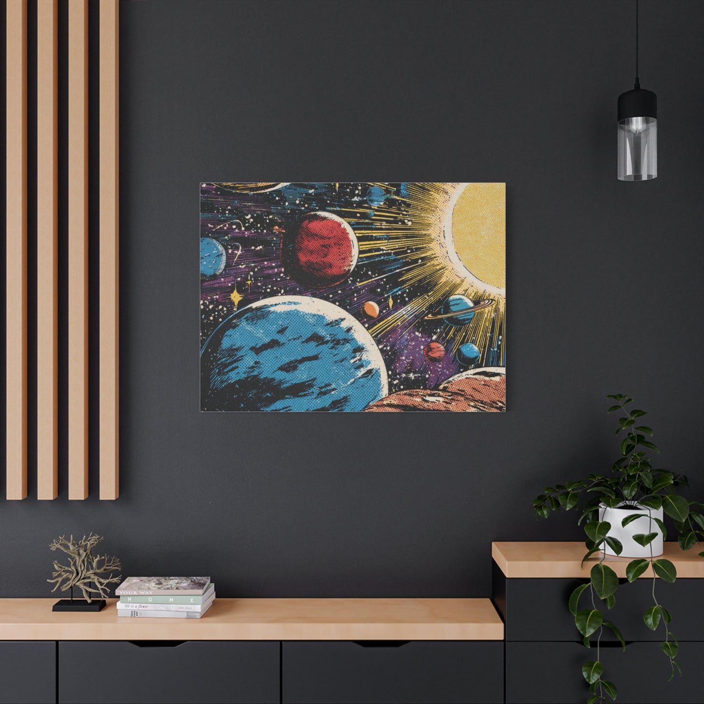 Canvas Print - Comic Book Style Planets