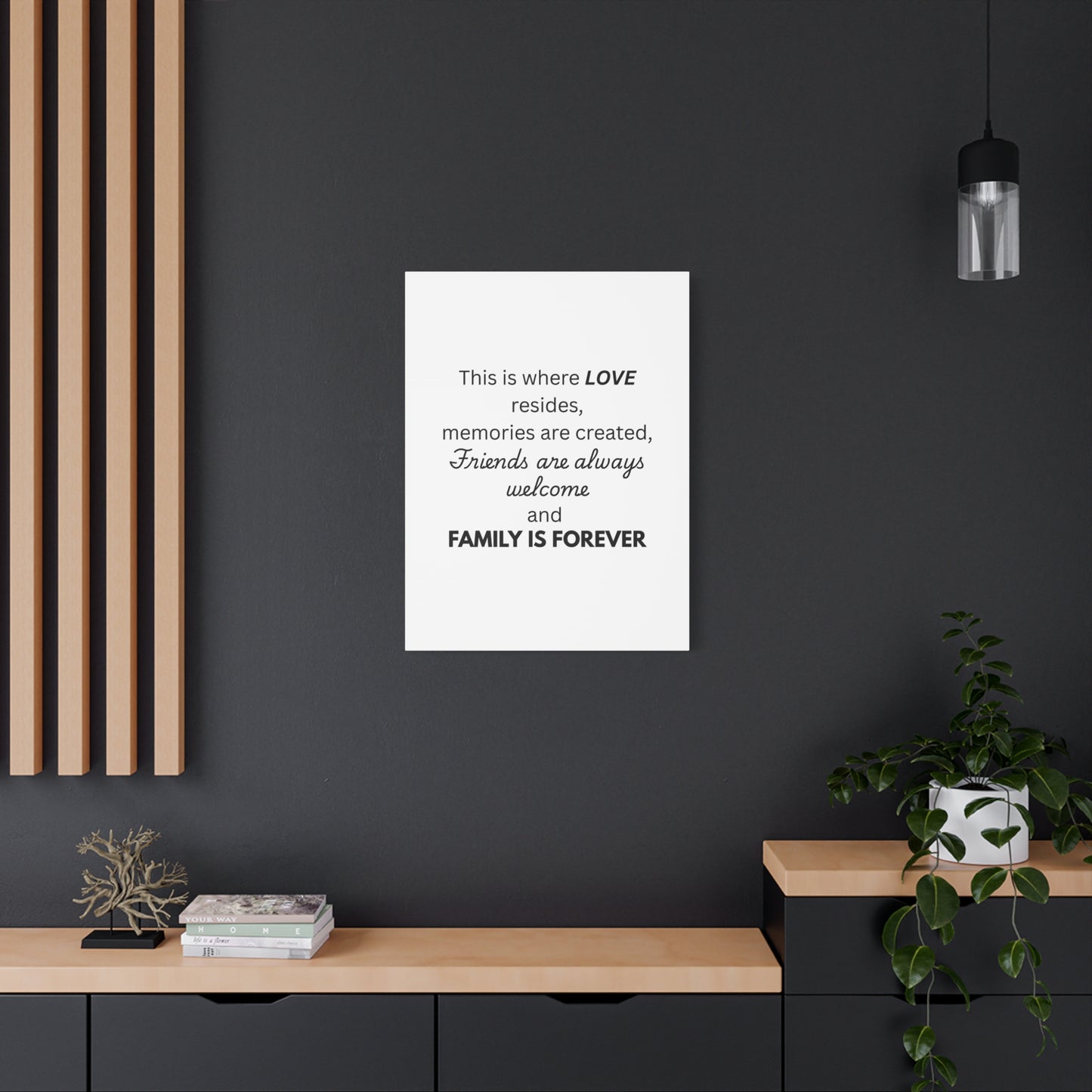 Love Family Canvas Artwork