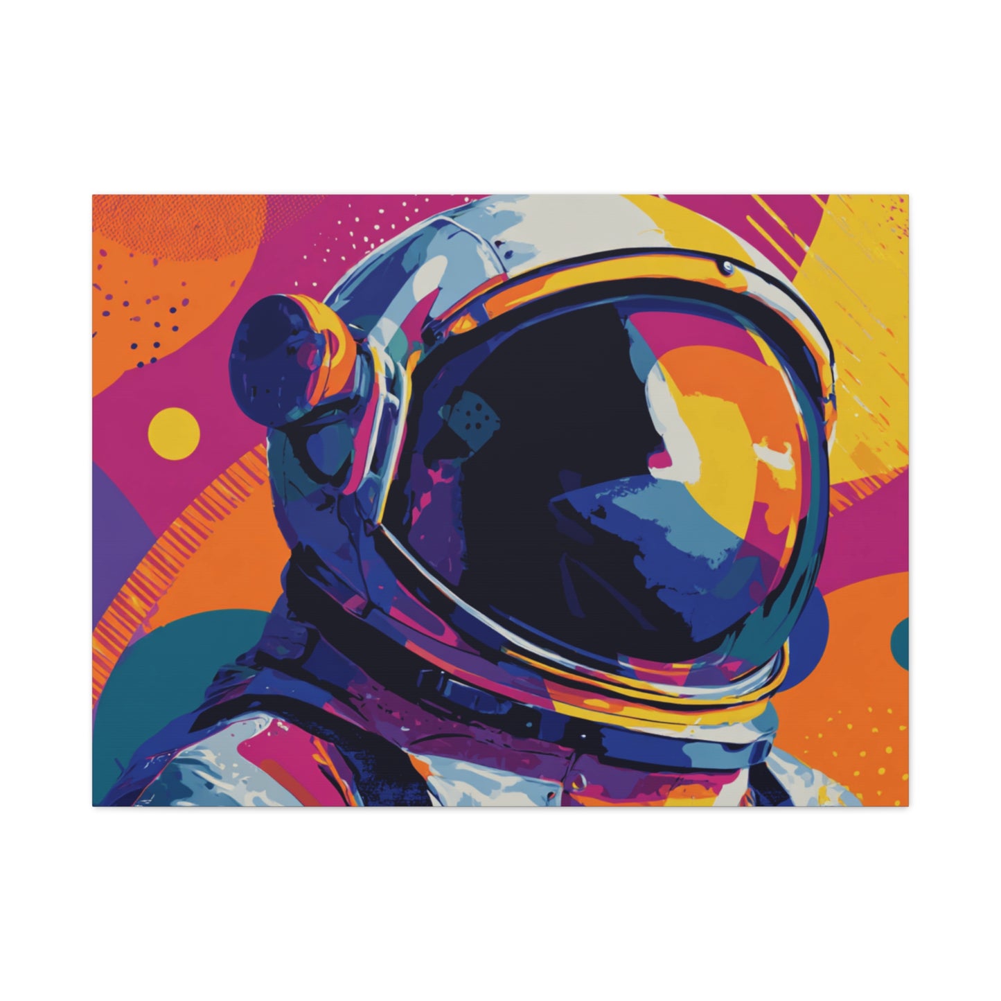Canvas Print - Vibrant Astronaut Pop Art