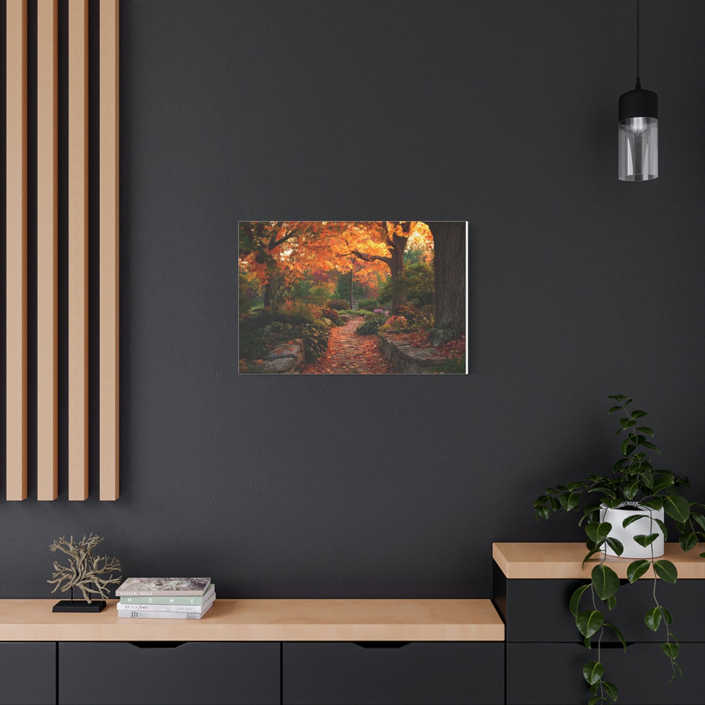 Autumn Pathway Canvas Wall Art