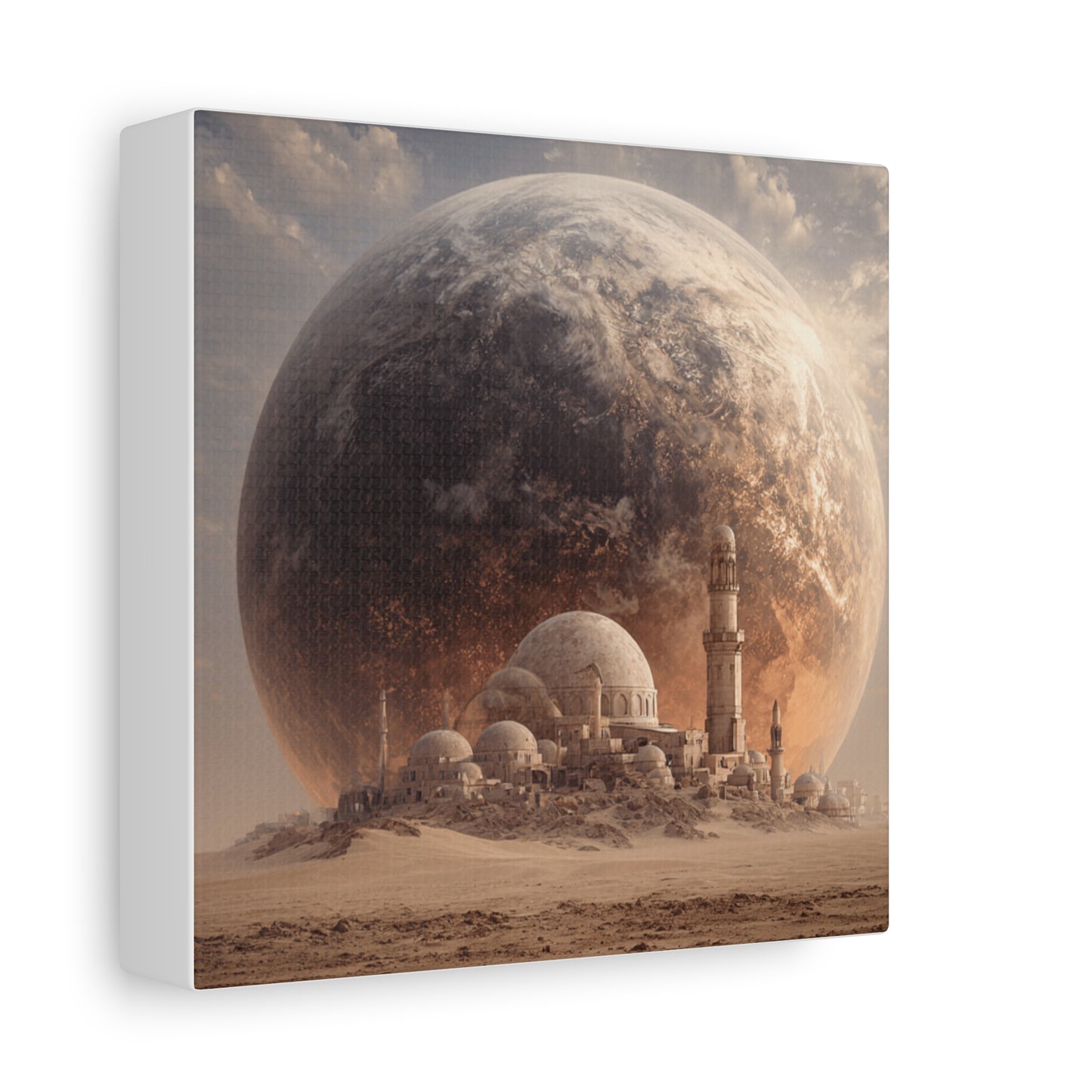 Cosmic Landscape Canvas Art, Wall Decor, Celestial Print, Space Artwork, Home Decoration, Gift for Science Fiction Lovers