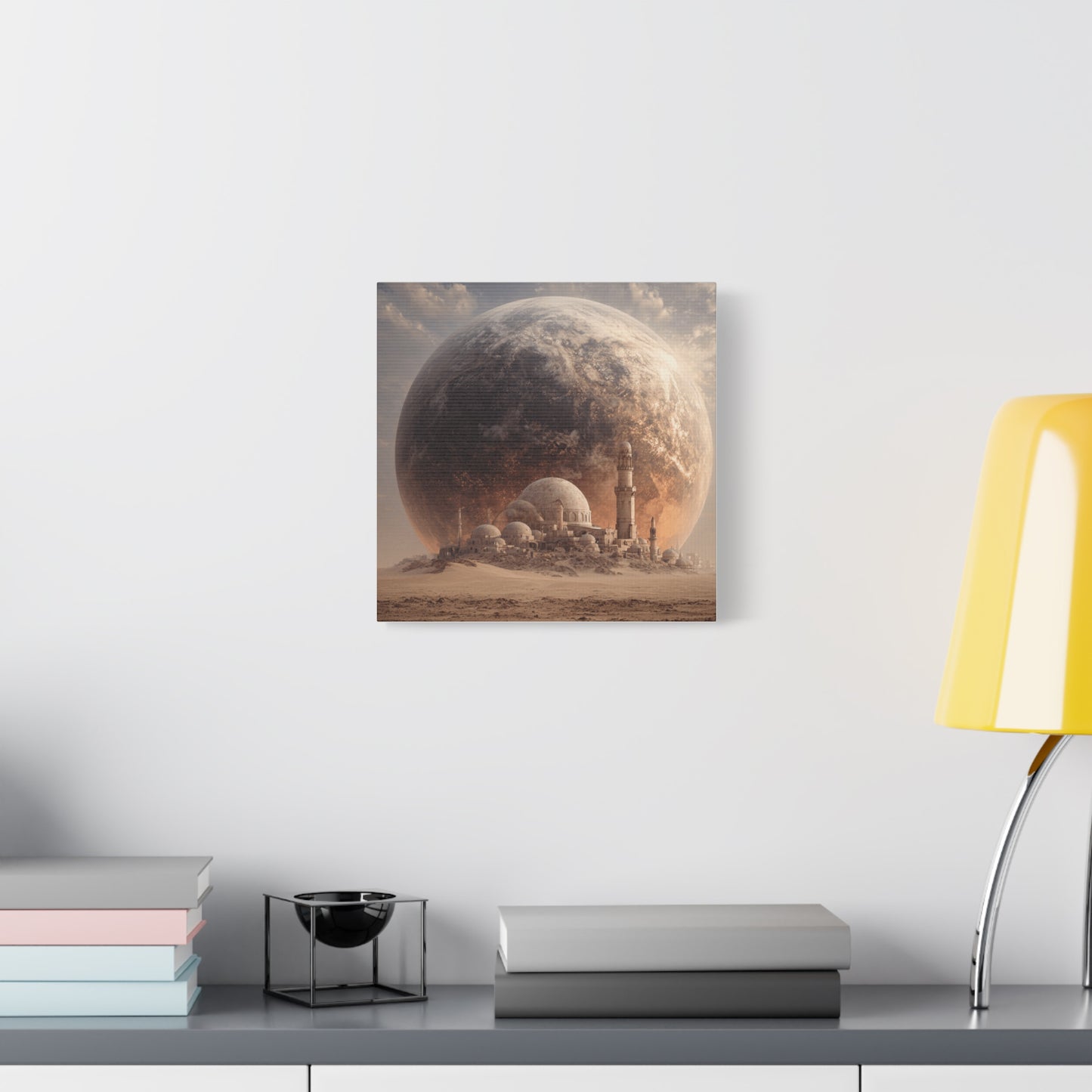 Cosmic Landscape Canvas Art, Wall Decor, Celestial Print, Space Artwork, Home Decoration, Gift for Science Fiction Lovers