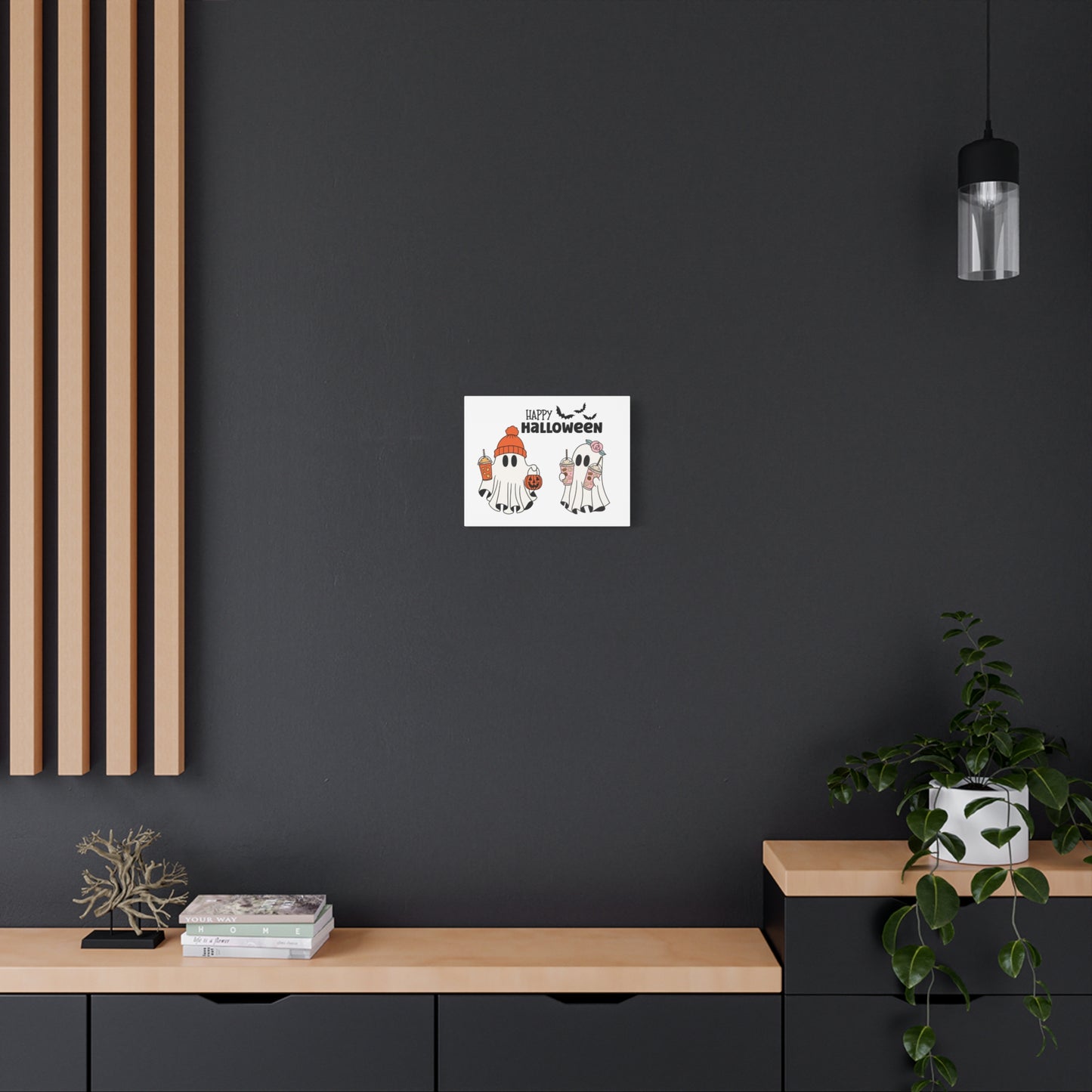 Canvas Print - Adorable Ghost Friends, Happy Halloween