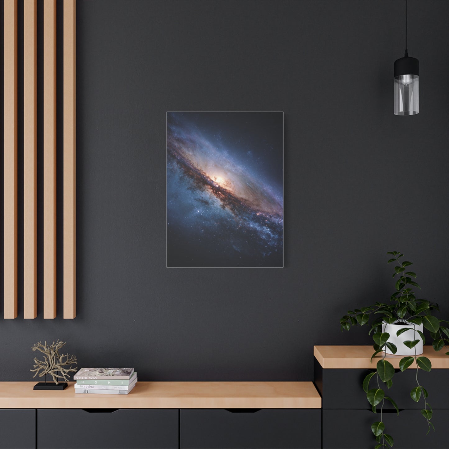 Galaxy Wall Art, Stretched Canvas Print, Cosmic Decor, Space Art, Home Gallery