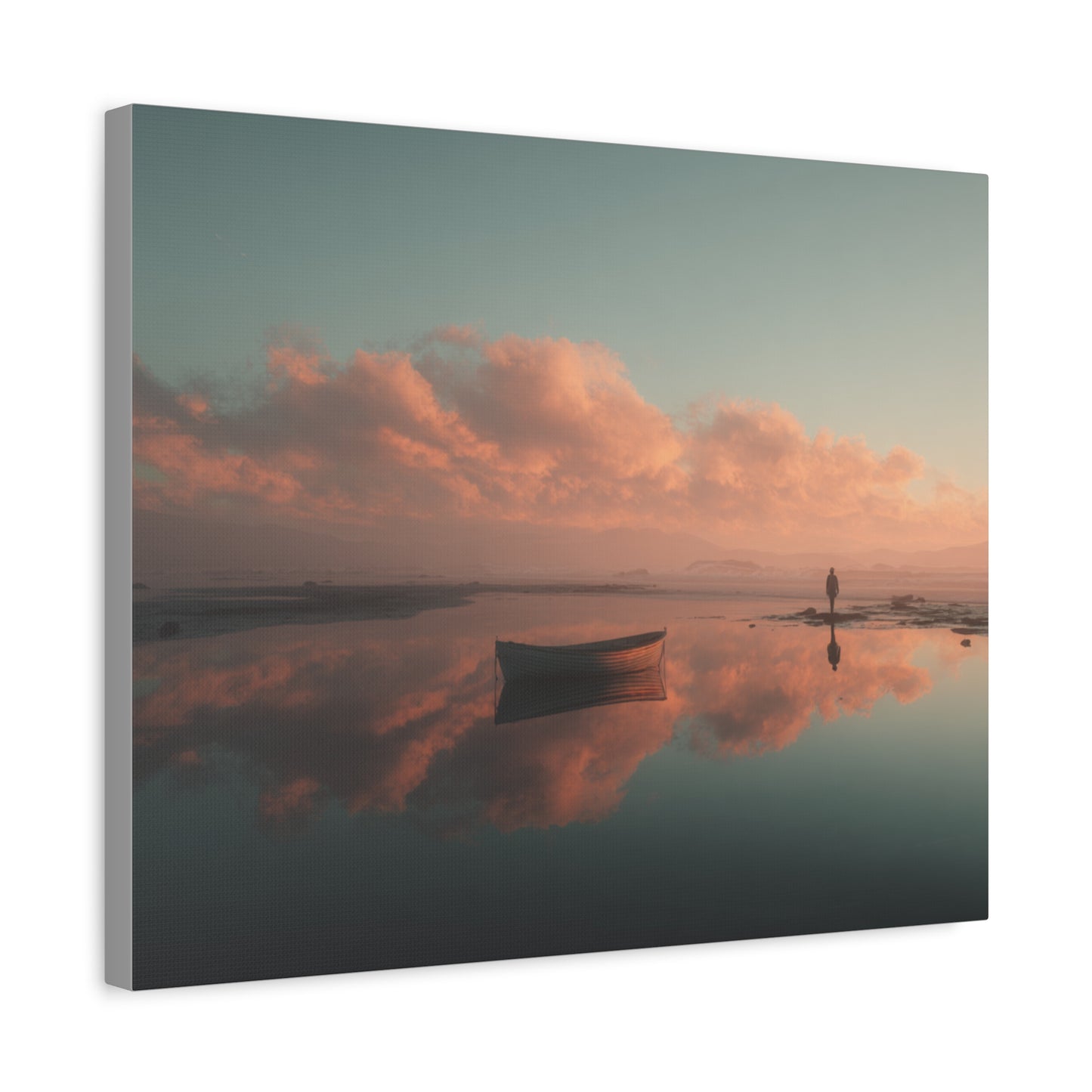 Serene Landscape Canvas Art Print, Coastal Decor, Home Bedroom Wall Art, Inspirational Wall Décor, Gift for Nature Lovers