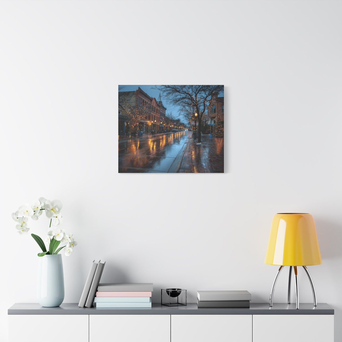 Canvas Print Winter Scene Holland Michigan Christmas