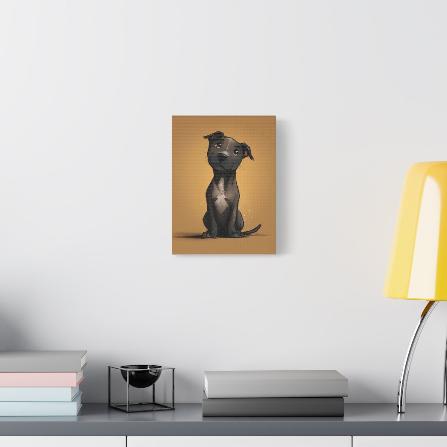 Adorable Dog Art Canvas Print, Perfect for Pet Lovers, Home Décor, Dog Memory, Gift for Animal Lovers, Unique Wall Art