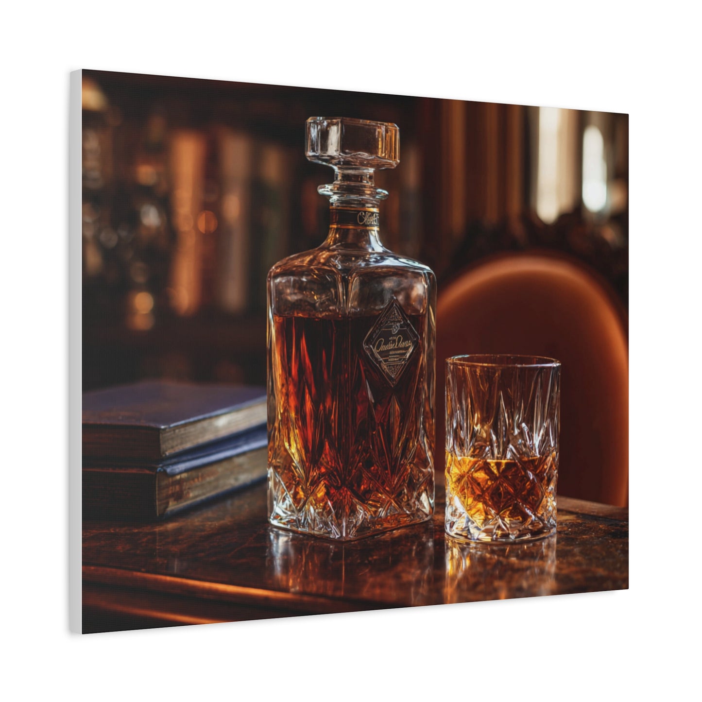 Elegant Whiskey Art Canvas
