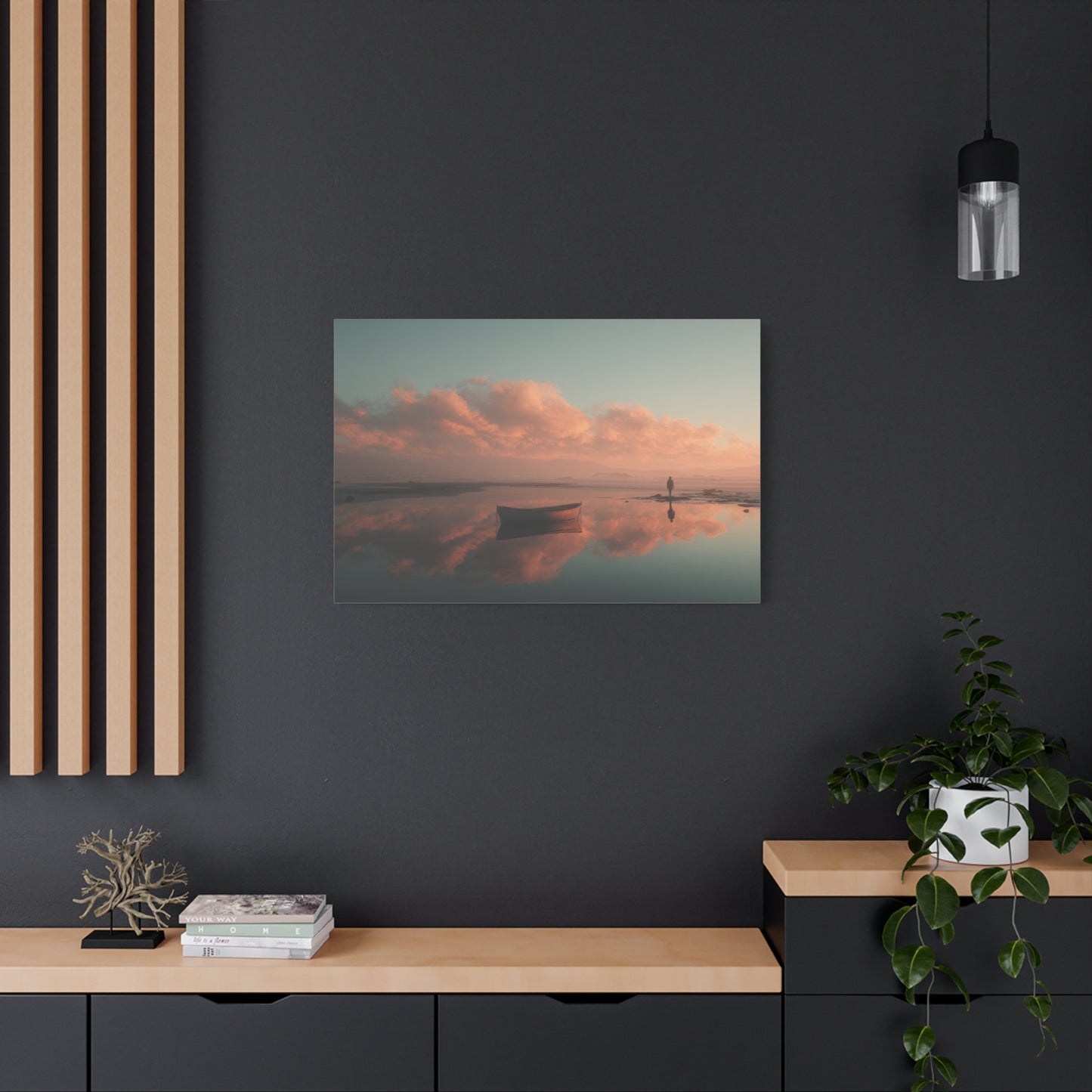 Serene Landscape Canvas Art Print, Coastal Decor, Home Bedroom Wall Art, Inspirational Wall Décor, Gift for Nature Lovers