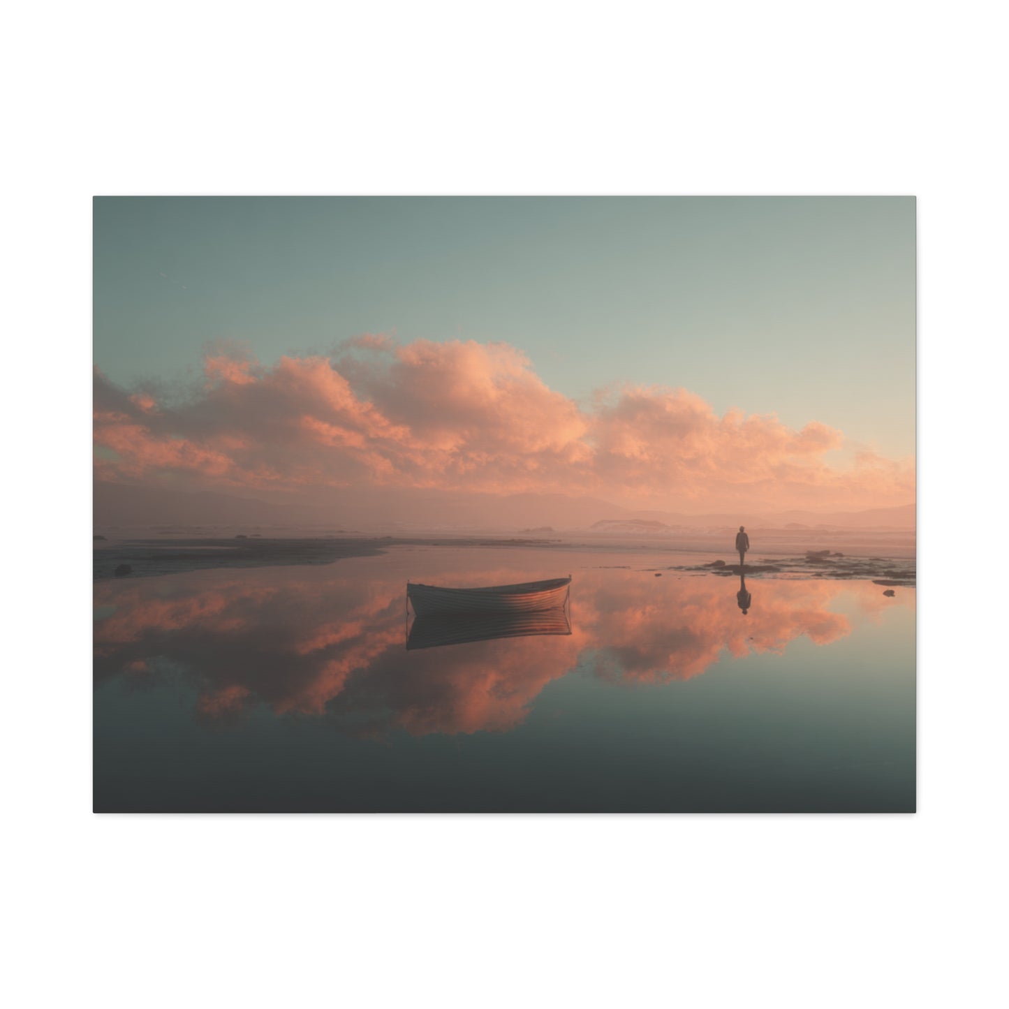 Serene Landscape Canvas Art Print, Coastal Decor, Home Bedroom Wall Art, Inspirational Wall Décor, Gift for Nature Lovers