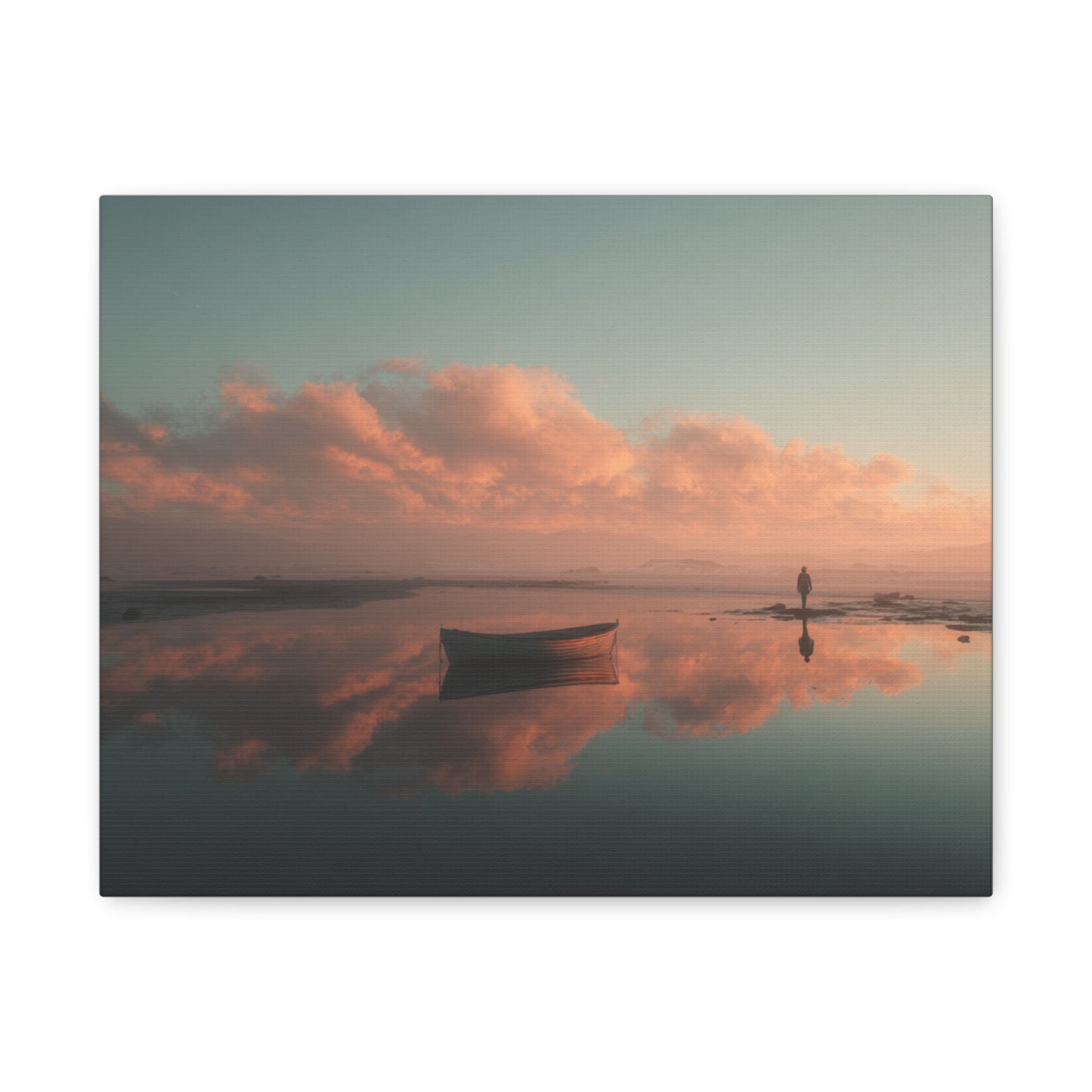 Serene Landscape Canvas Art Print, Coastal Decor, Home Bedroom Wall Art, Inspirational Wall Décor, Gift for Nature Lovers