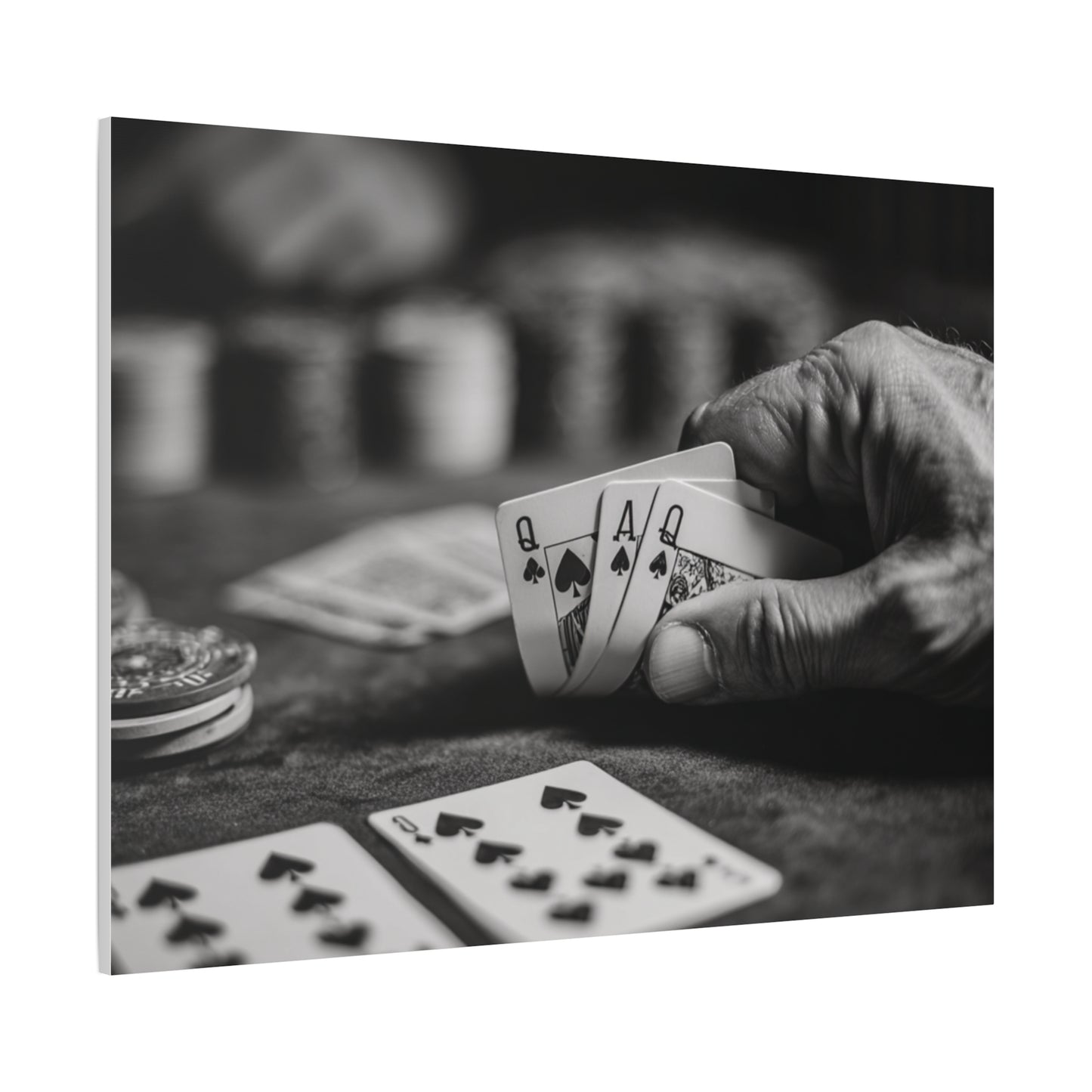 Poker Player Canvas Wall Art