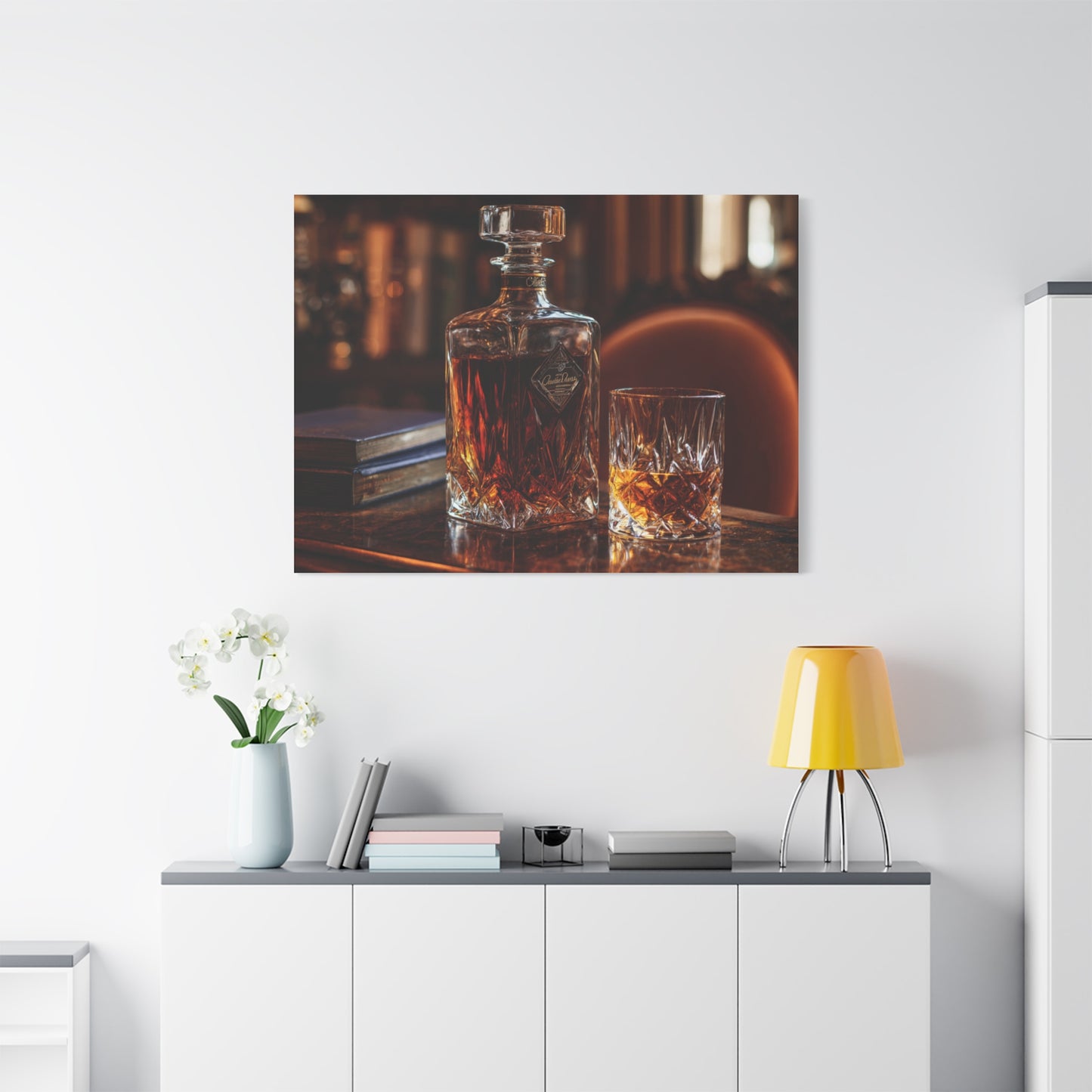 Elegant Whiskey Art Canvas