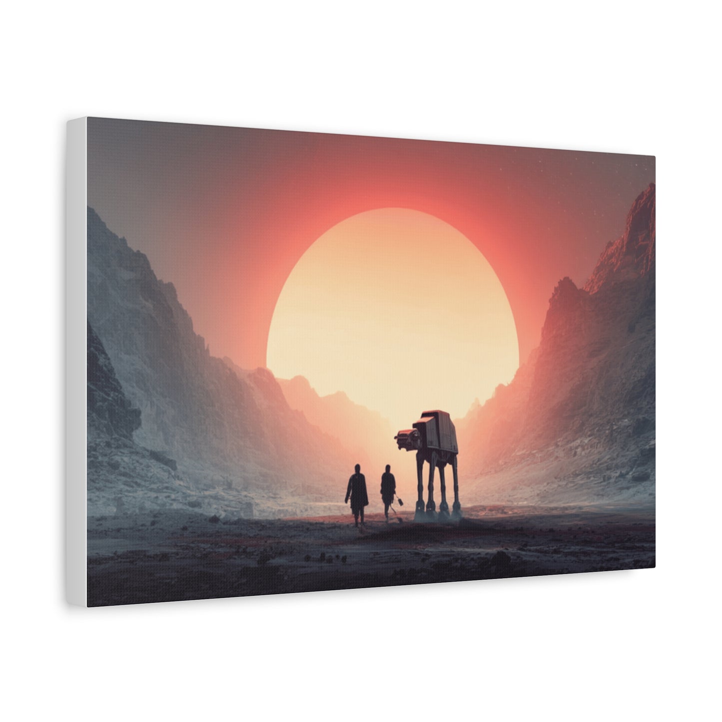 Stretched Canvas Art Print, Sci-Fi Wall Decor, Space Home Decor, Unique Gift for Fans, Movie-Inspired Art