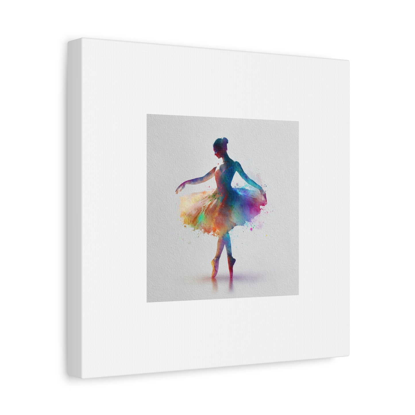 Canvas Print - Beautiful Ballerina with Color Splash - Perfect for a Little Dancer's Room