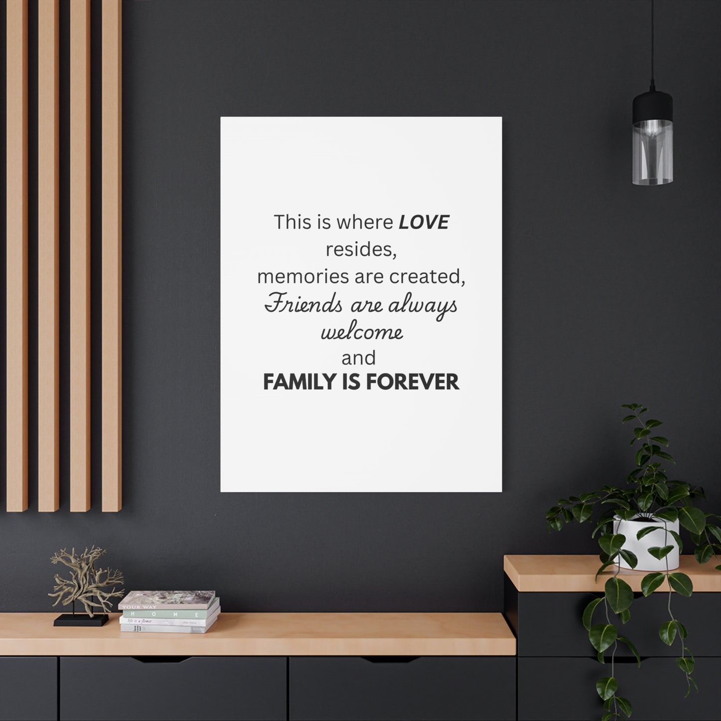 Love Family Canvas Artwork