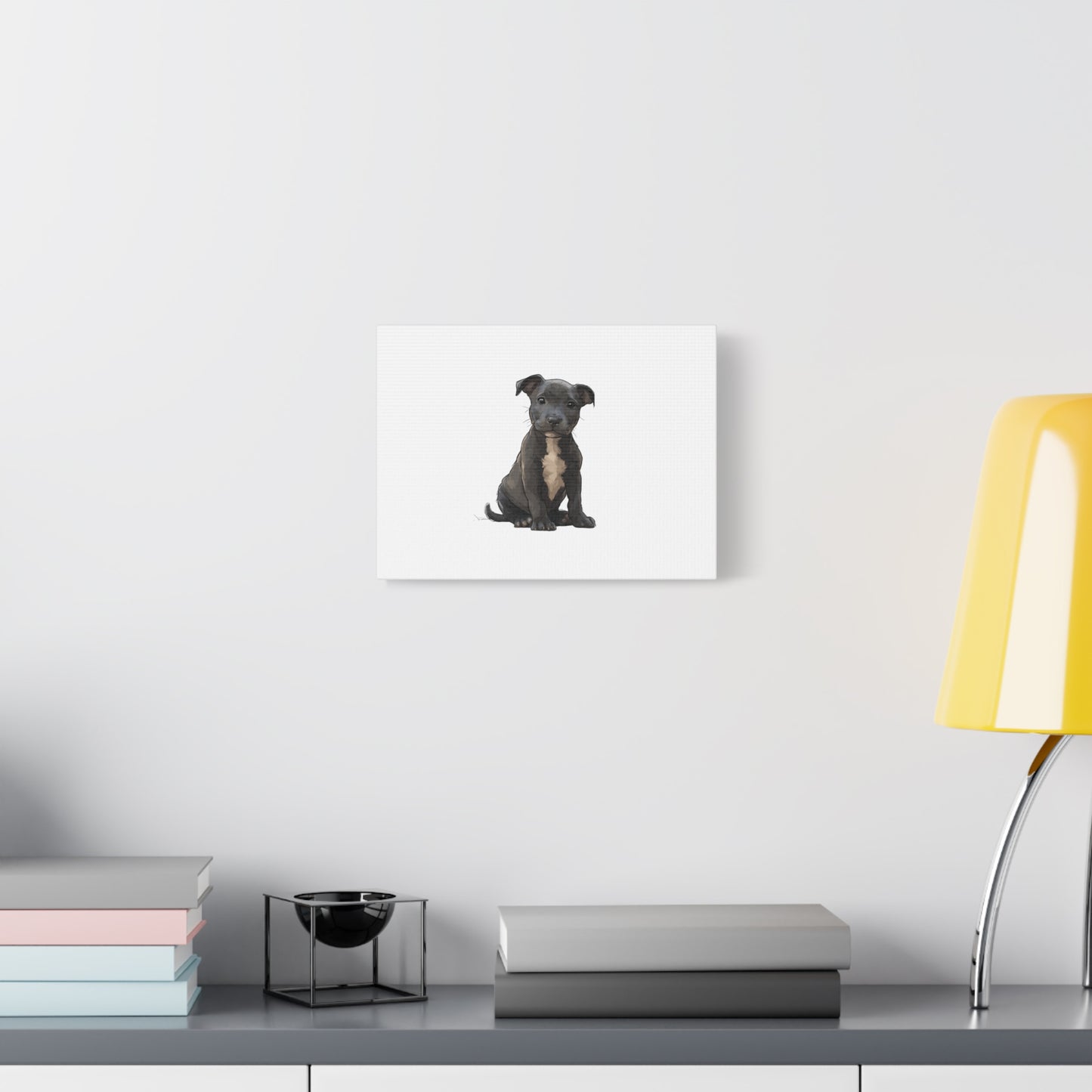 Dog Portrait Canvas Wall Art, Pet Lover Gift, Home Decor, Puppy Artwork, Animal Lover Canvas, Pet Memorial