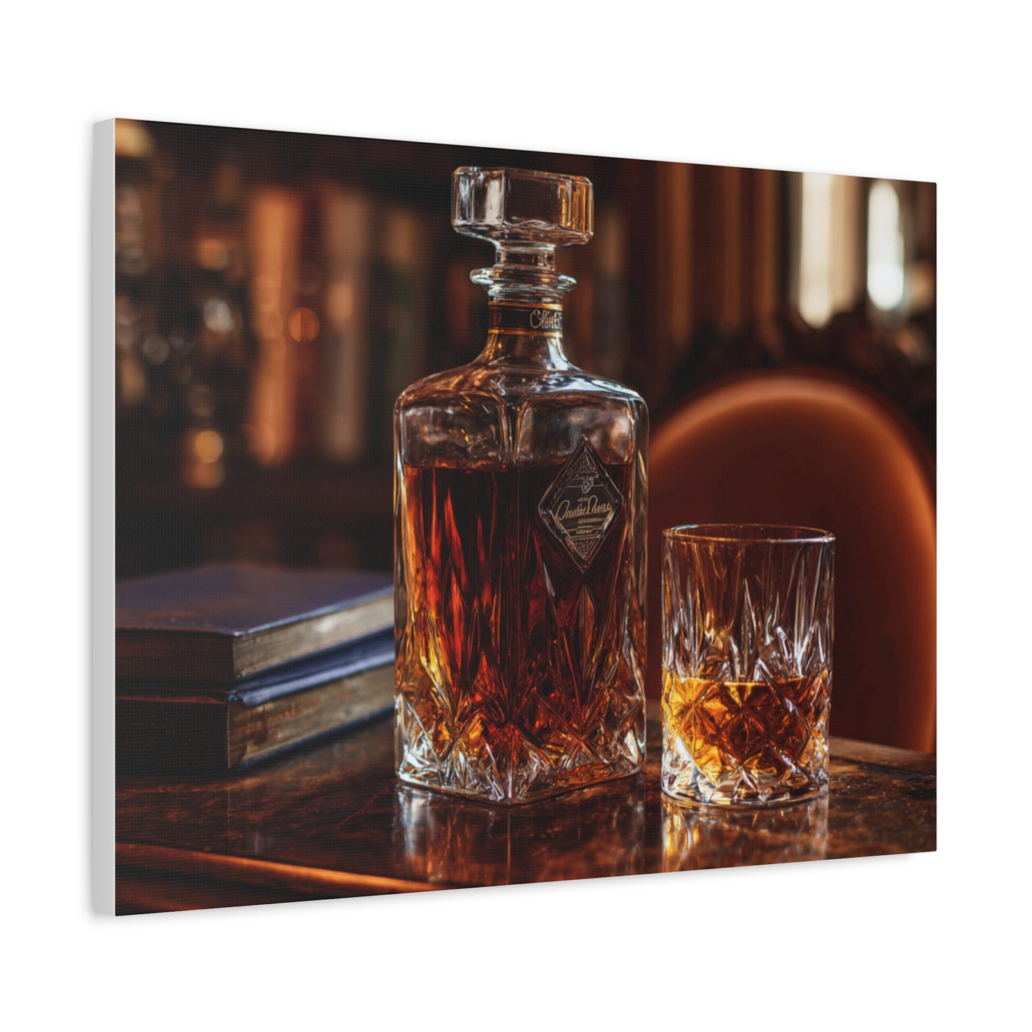 Elegant Whiskey Art Canvas