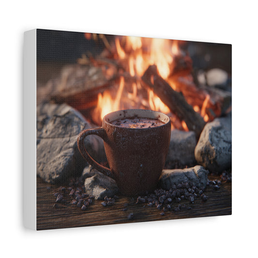 Cozy Campfire Canvas Print