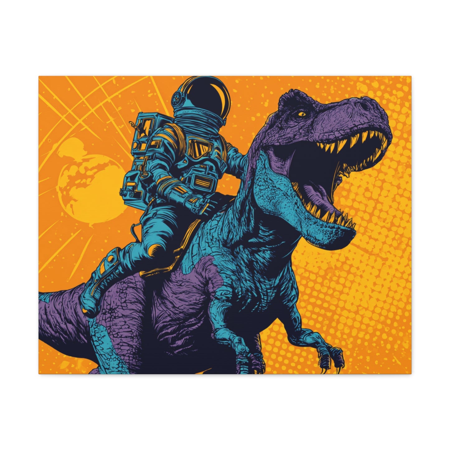 Canvas Print - Pop Art Dinosaur