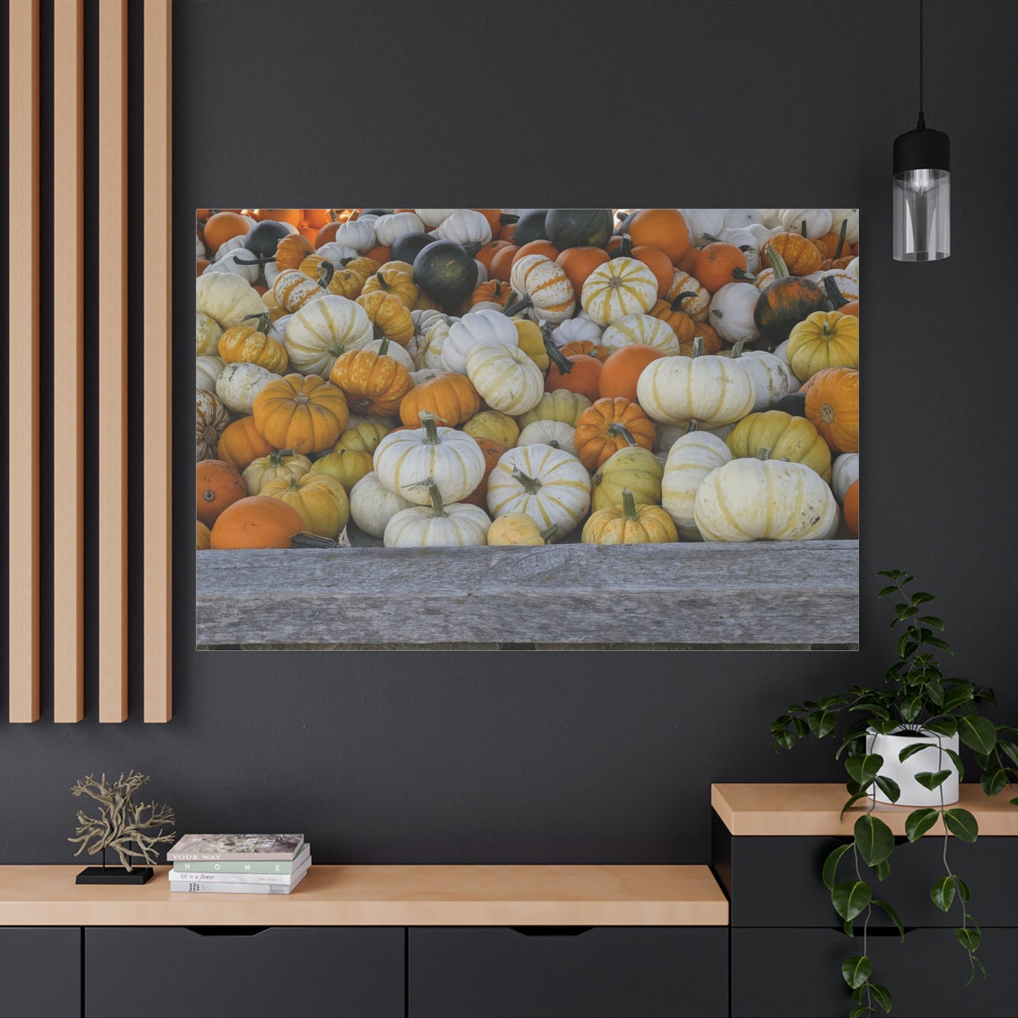 Autumn Pumpkin Canvas Wall Art