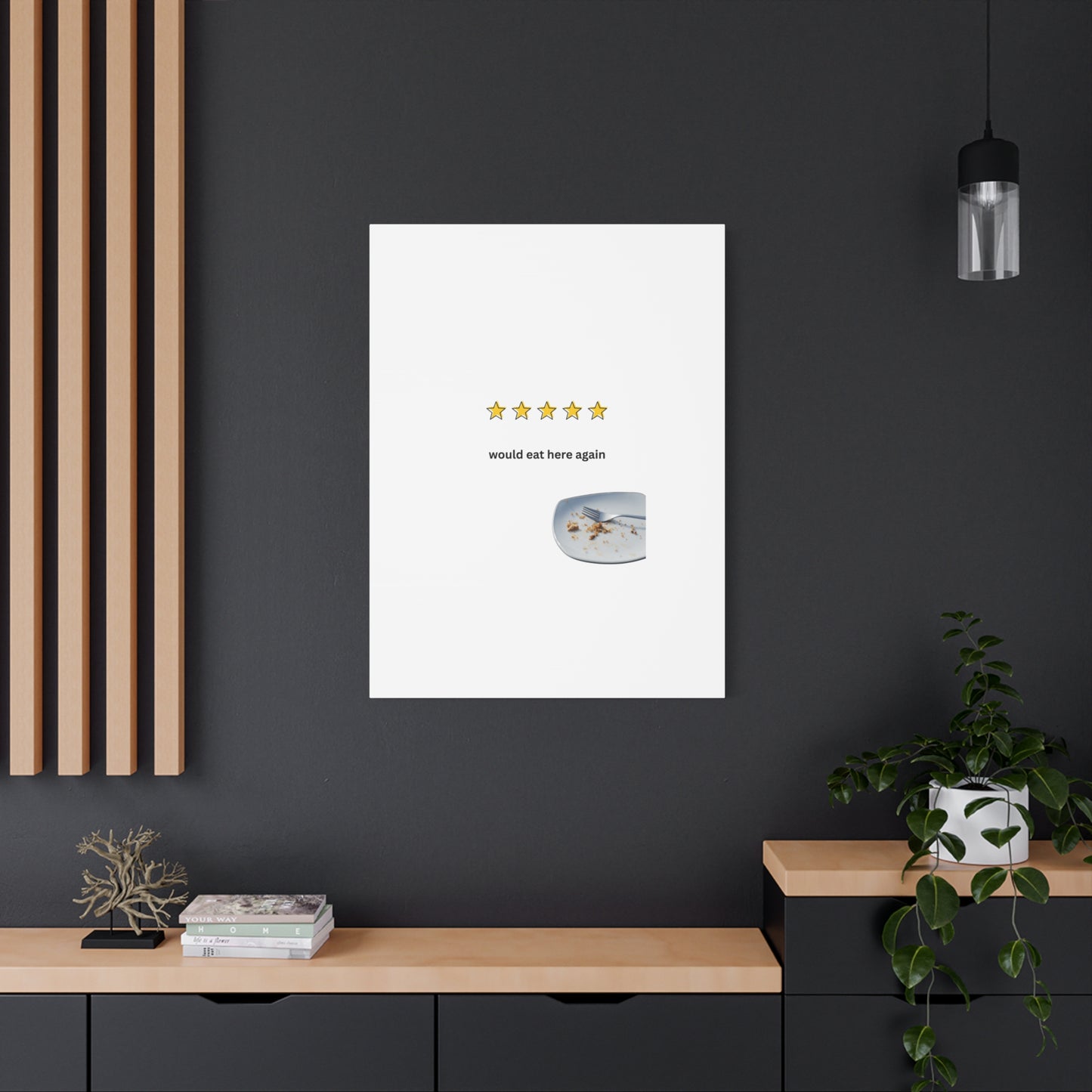 Dining Canvas - Would Eat Here Again Wall Art